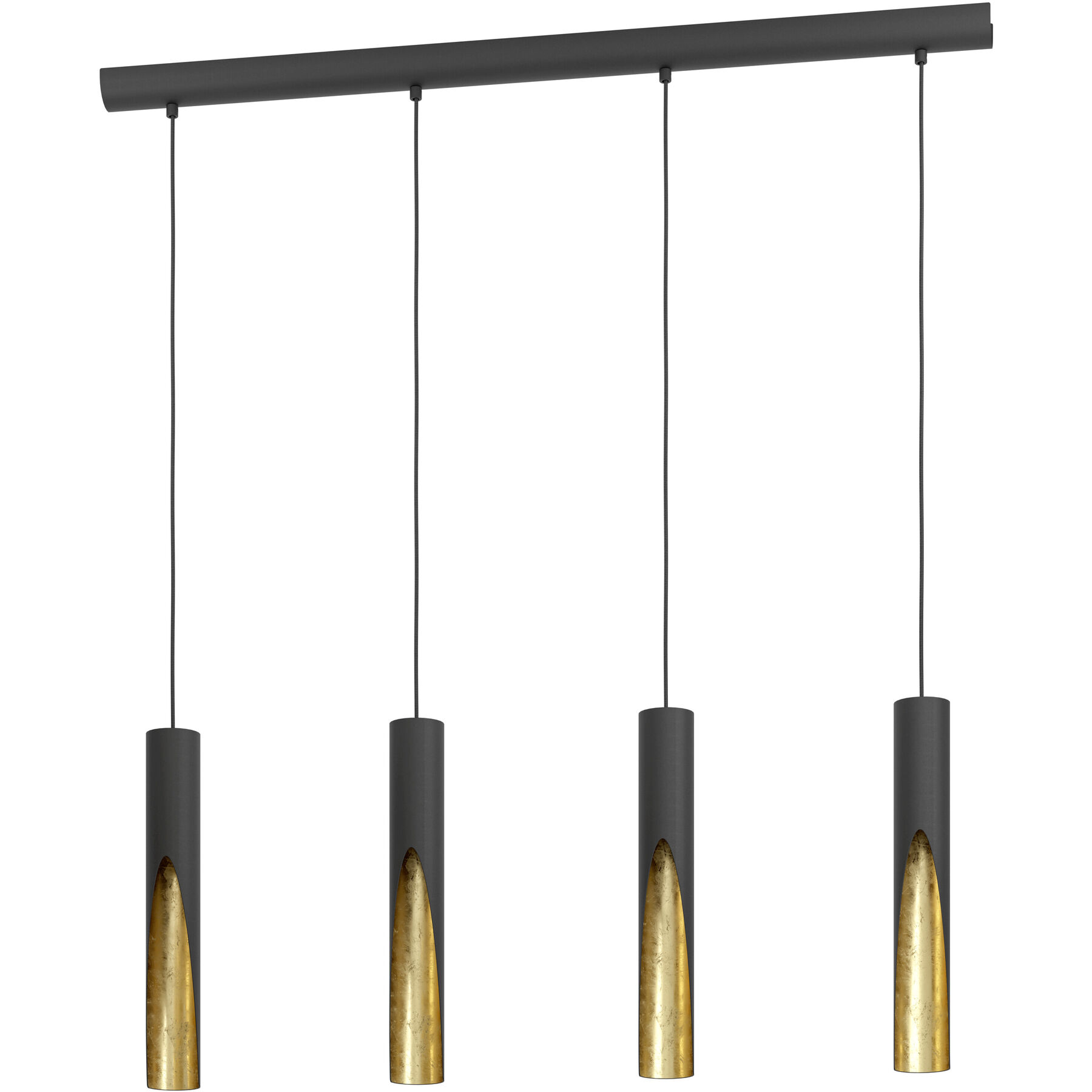 Eglo Pendellampe Barbotto Schwarz-gold Stahl B 6 cm