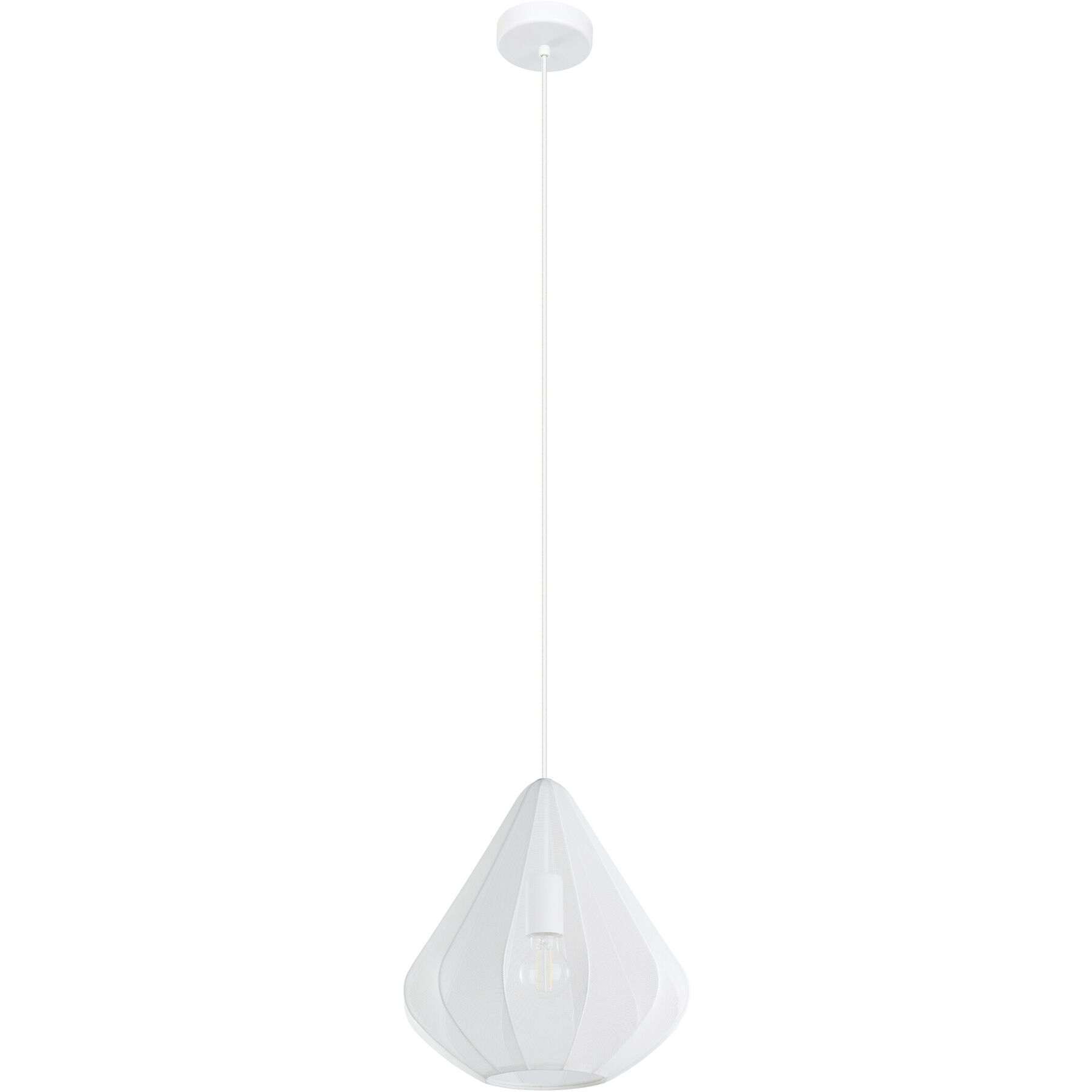 Eglo Pendellampe Dolwen Weiss Stahl B 33.5 cm