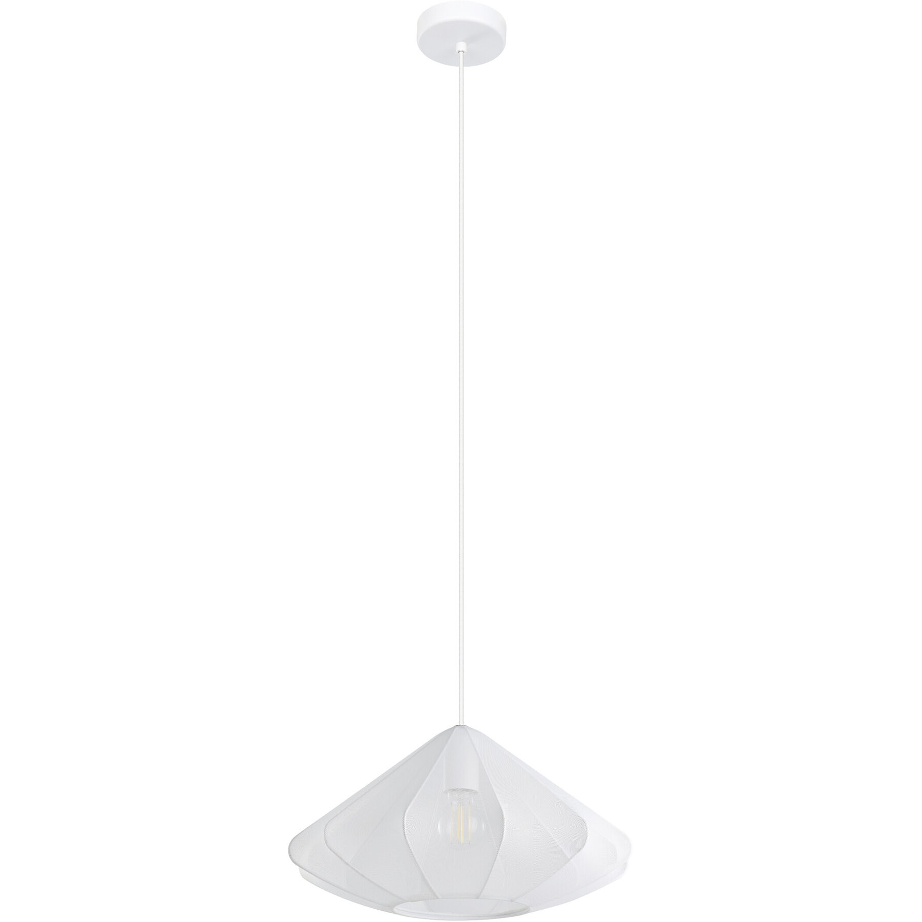 Eglo Pendellampe Dolwen Weiss Stahl B 42.5 cm