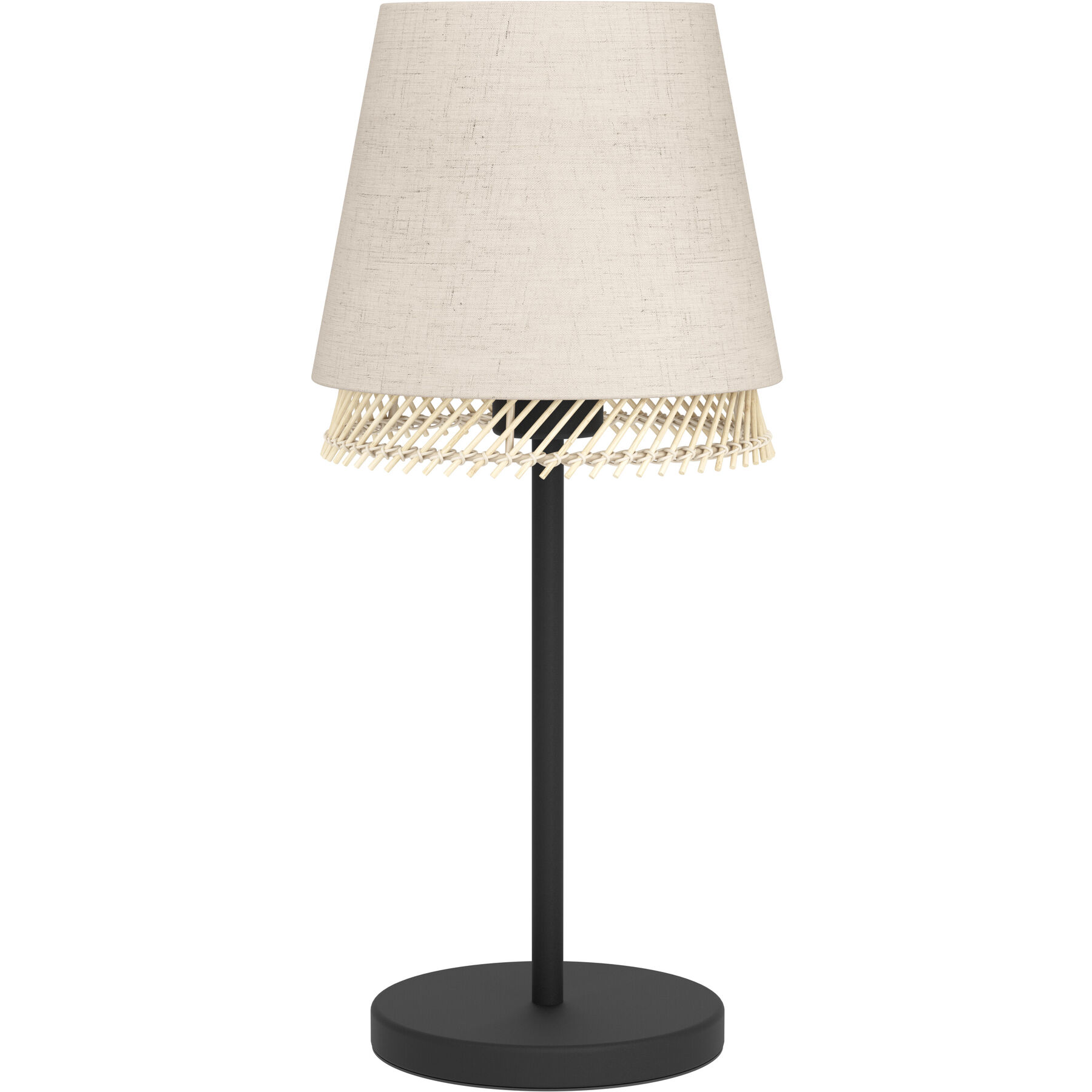 Eglo Tischlampe Tabley Schwarz Stahl H 42.5 cm