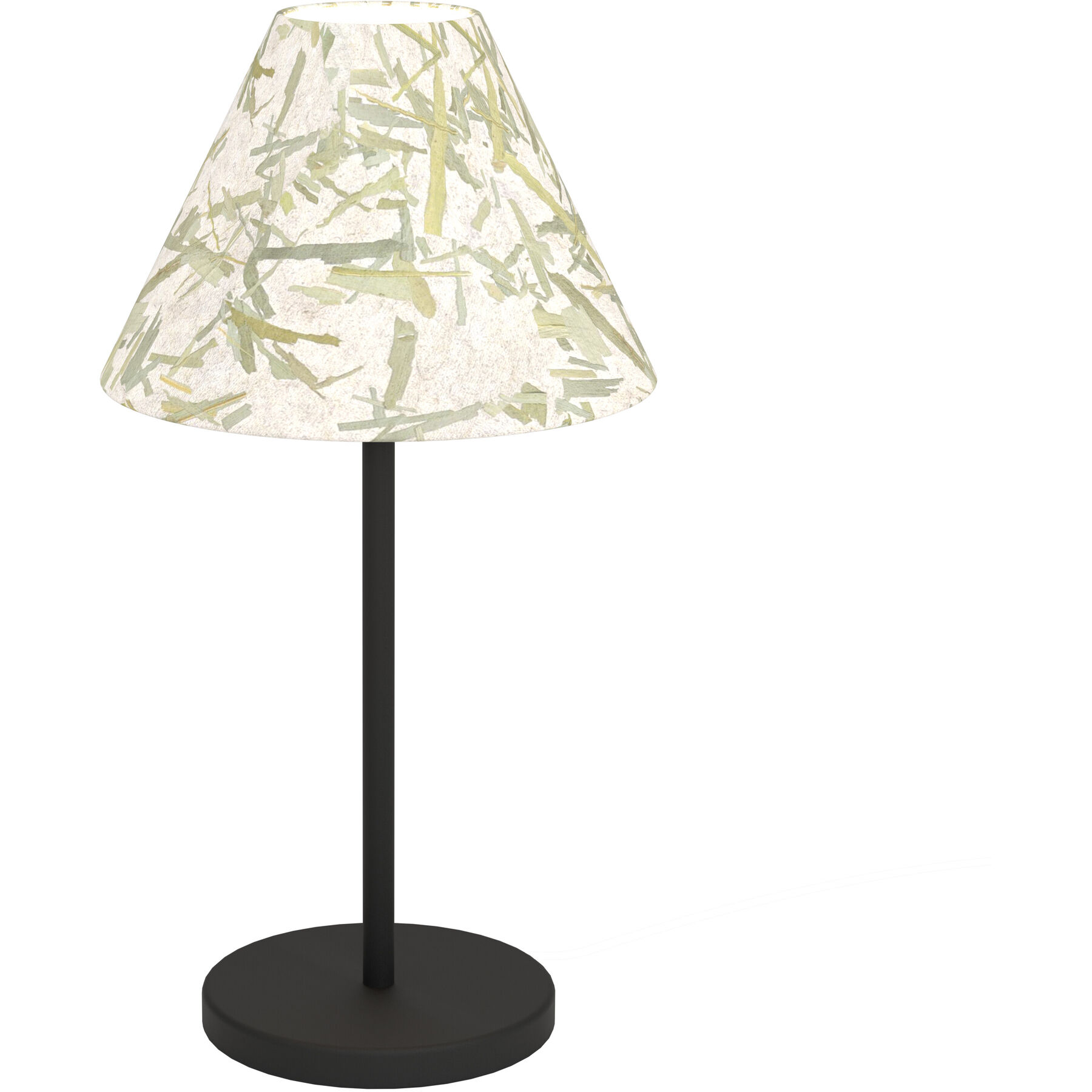 Eglo Tischlampe Oxpark Schwarz Stahl H 41.5 cm