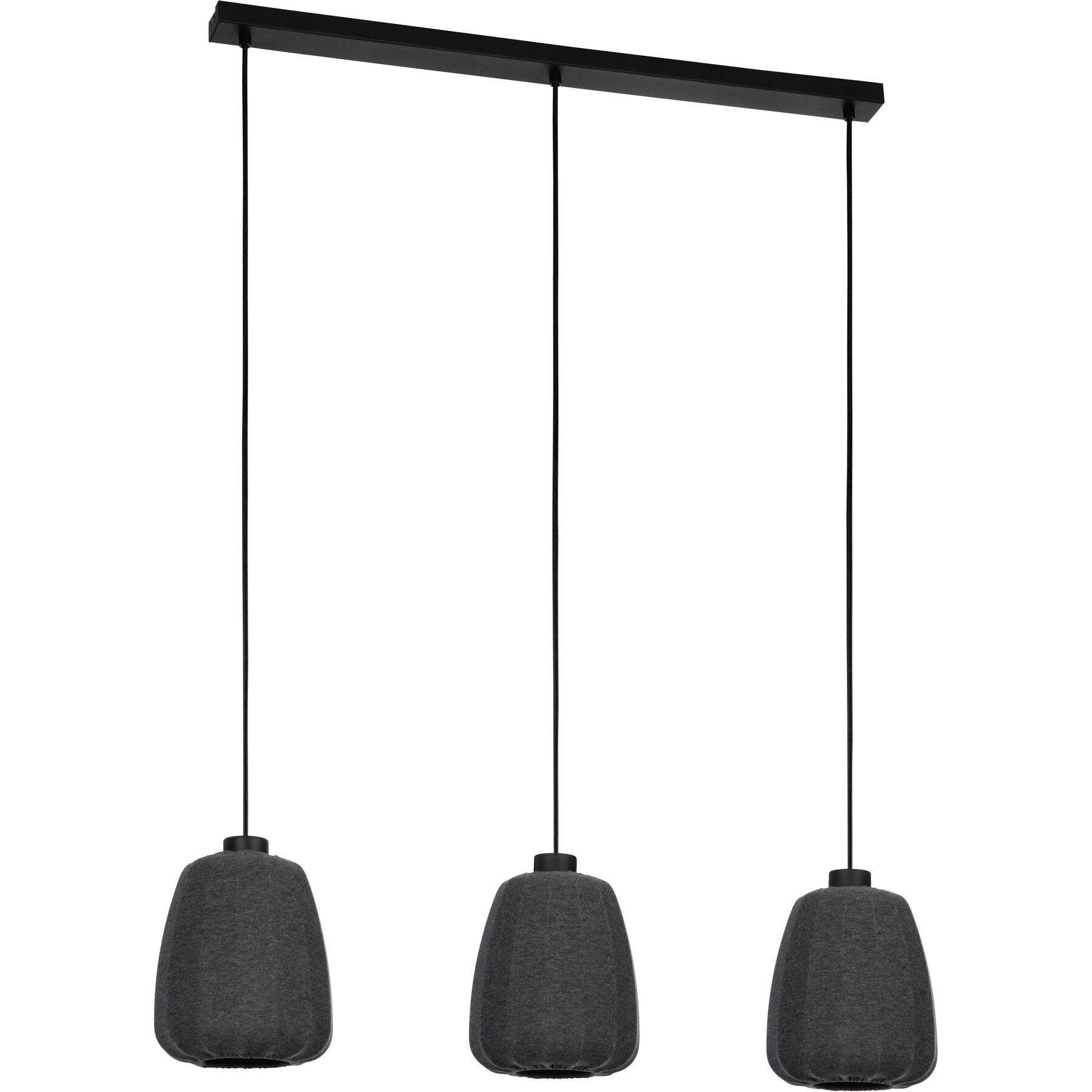 Eglo Pendellampe Barlaston Schwarz Stahl B 18 cm