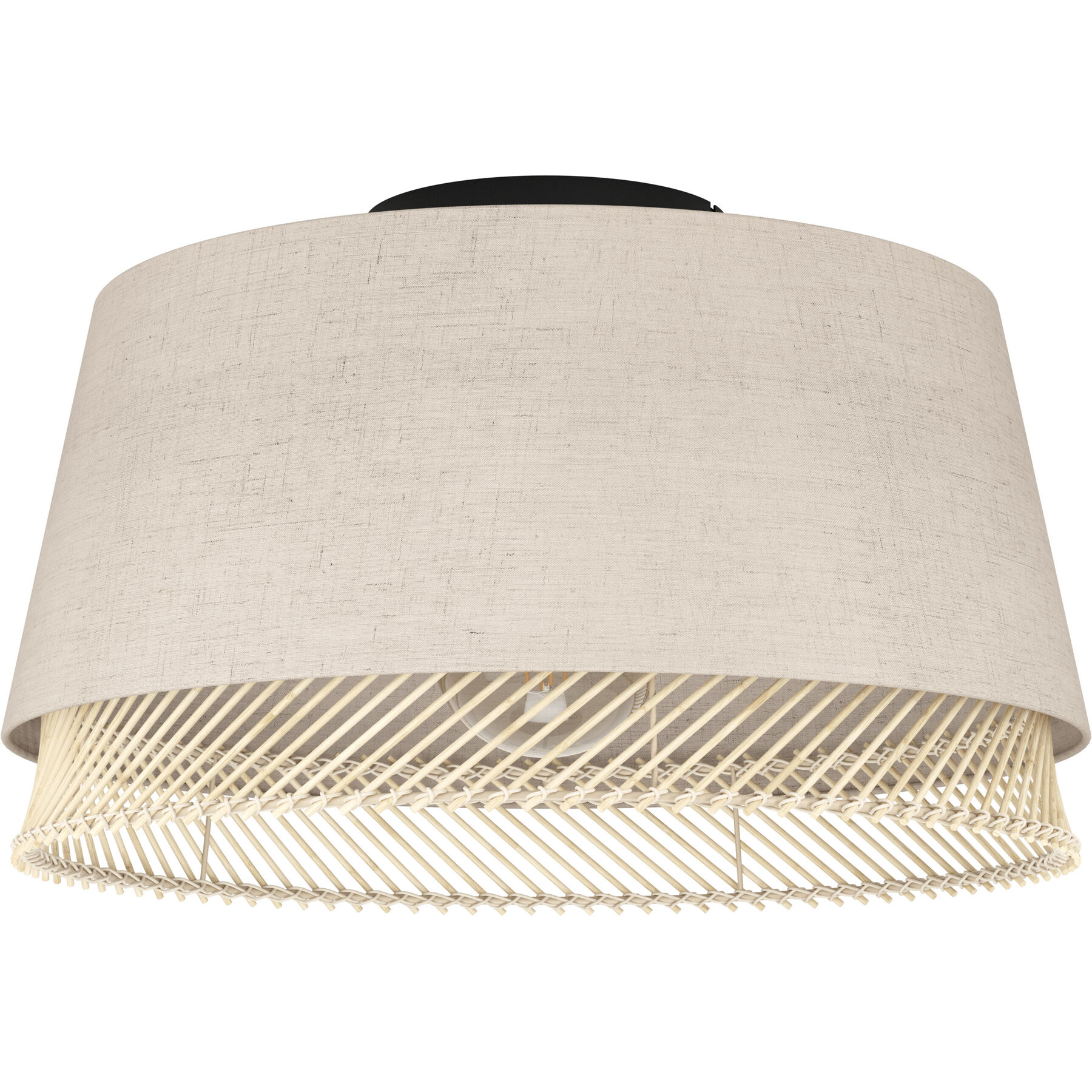 Eglo Deckenlampe Tabley Schwarz Stahl B 38 cm
