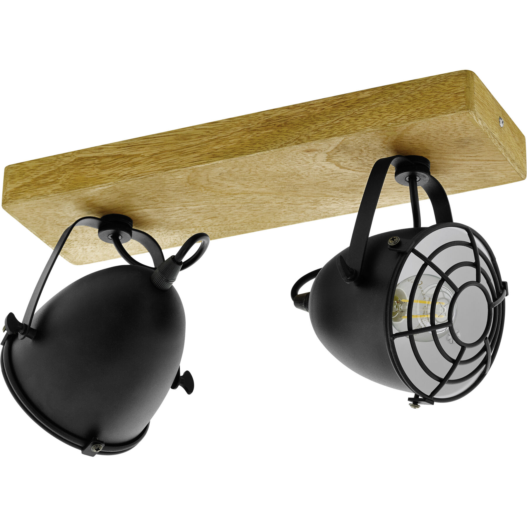 Eglo Spot Gatebeck Natur Holz B 11 cm