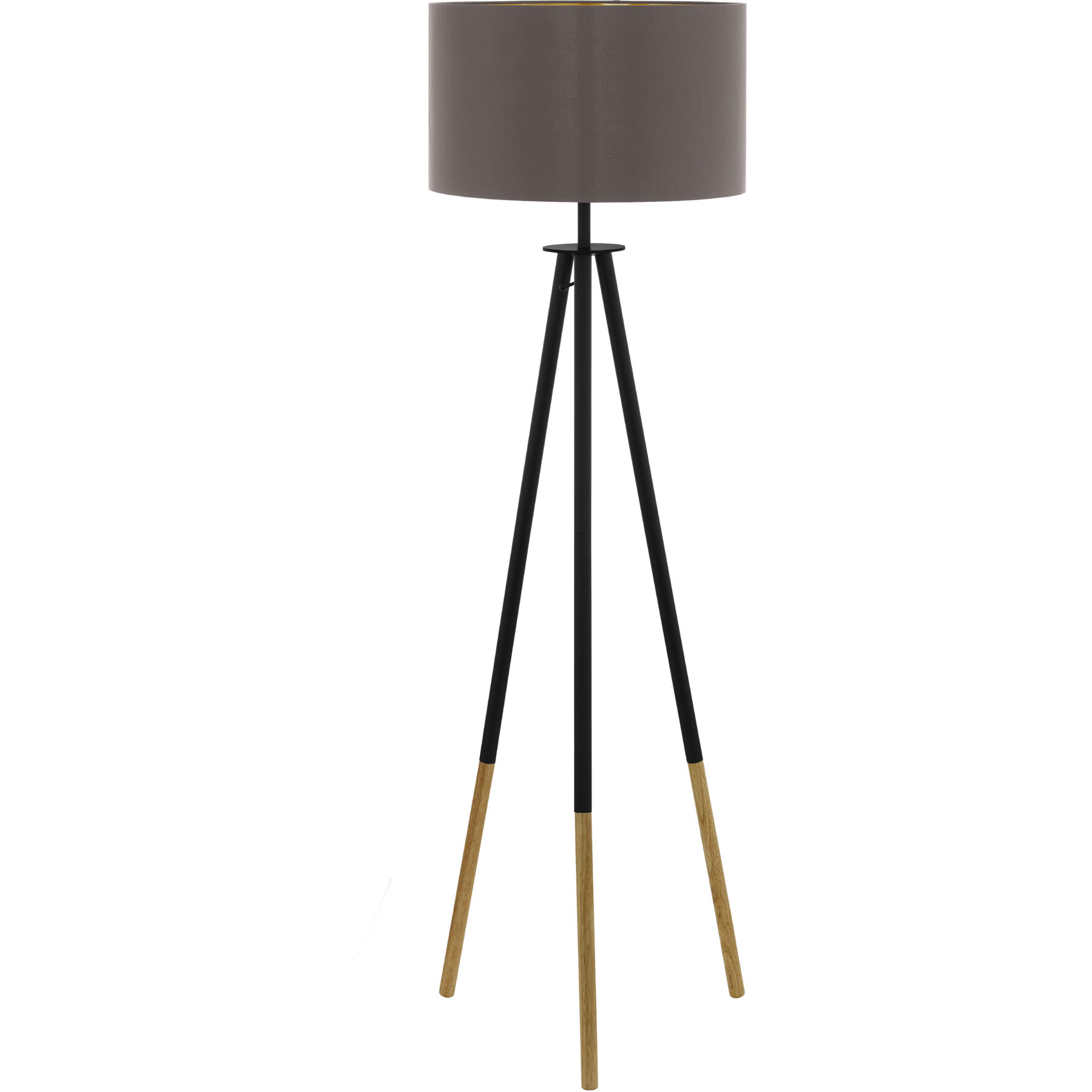 Eglo Stehlampe Bidford Braun Holz/Stahl H 154 cm