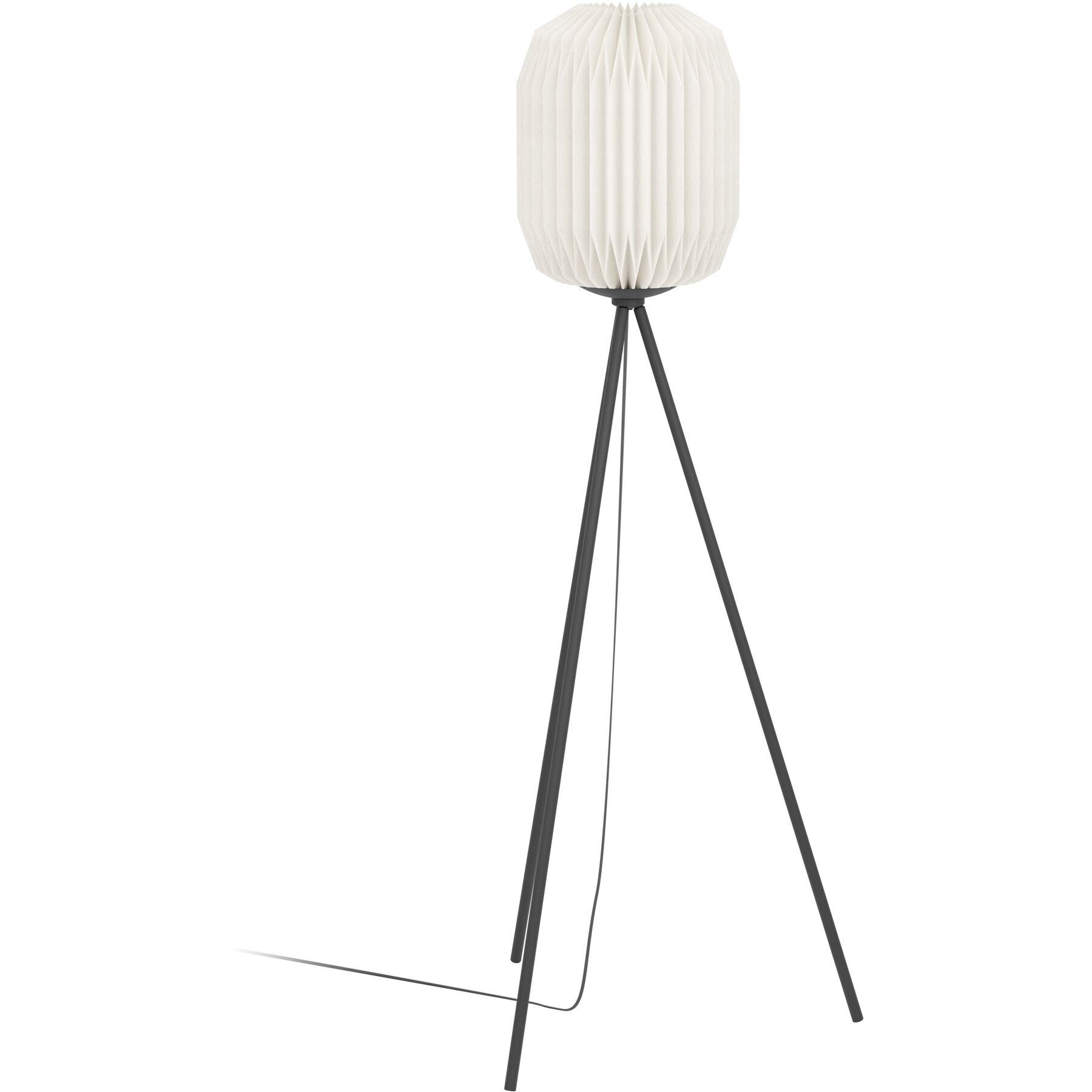 Eglo Stehlampe Belgrave Schwarz Stahl H 141.5 cm