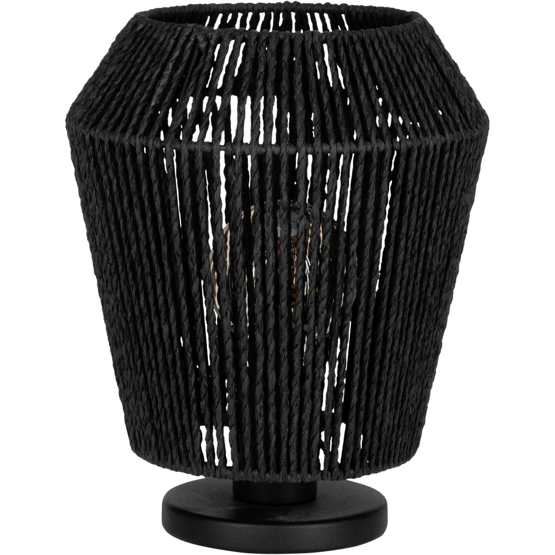 Eglo Tischlampe Persley Schwarz Stahl H 27.5 cm