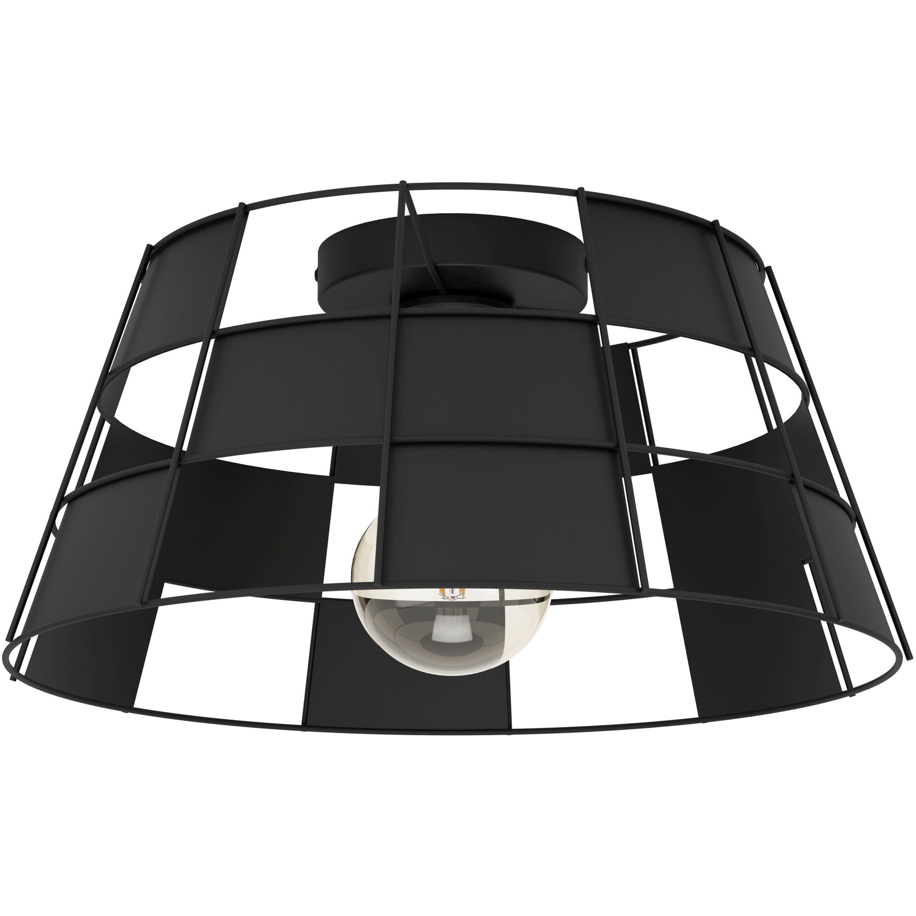 Eglo Deckenlampe Pontefract Schwarz Stahl B 42 cm