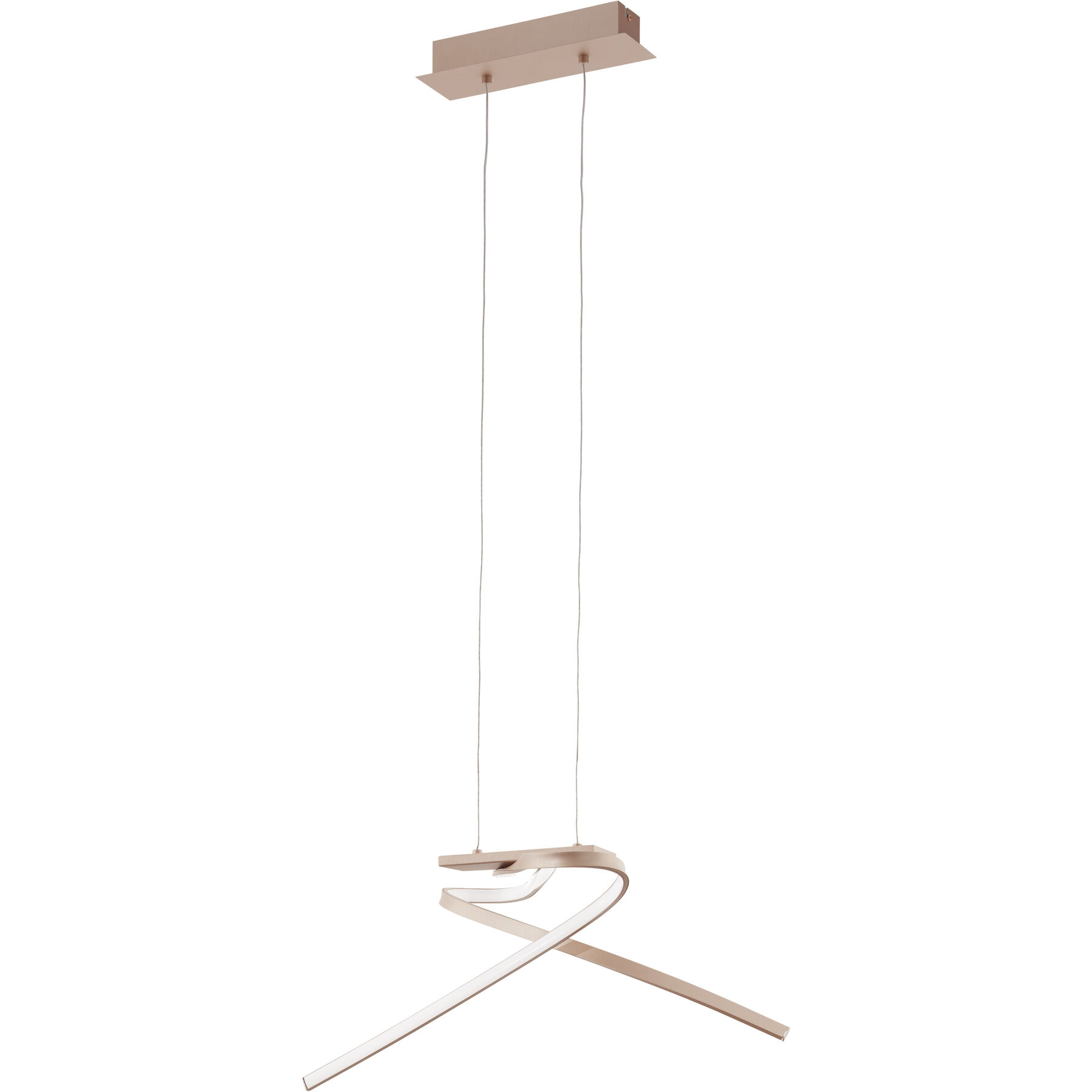 Eglo Pendellampe Palozza Roségold Aluminium 2600 lm B 31.5 cm - LED - Lichtfarbe: Warmweiss - LED Energiesparlampen