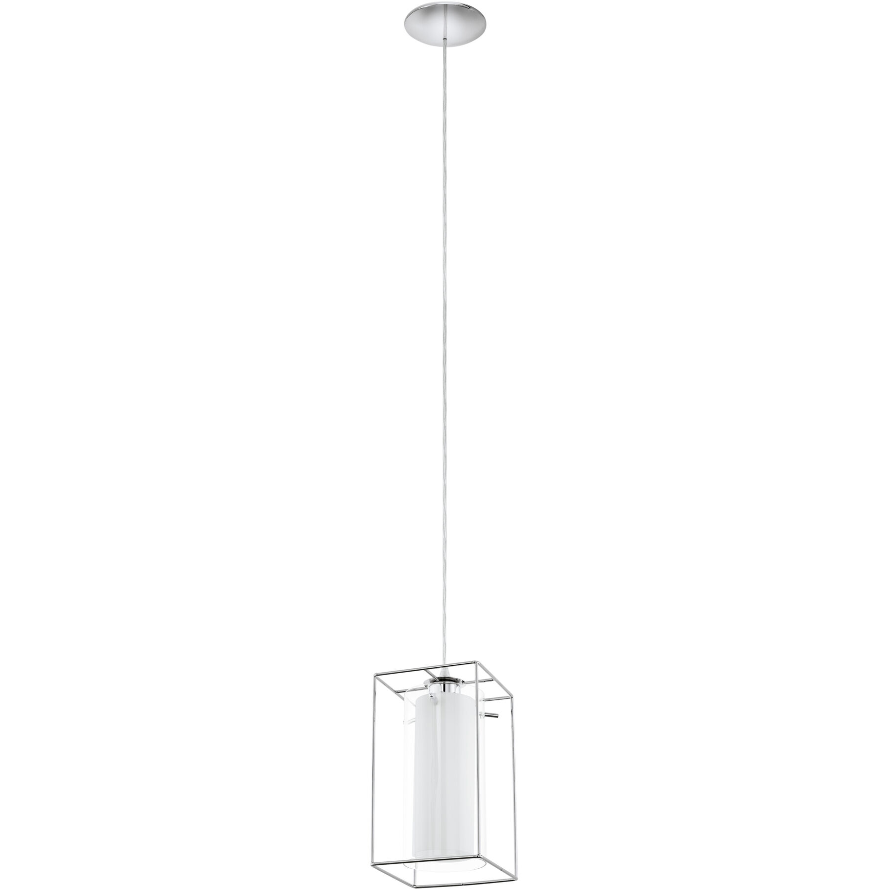 Eglo Pendellampe Loncino 1 Chrom Stahl B 15 cm