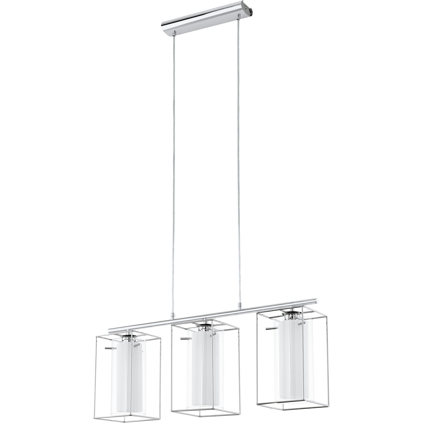 Eglo Pendellampe Loncino 1 Chrom Stahl B 15 cm