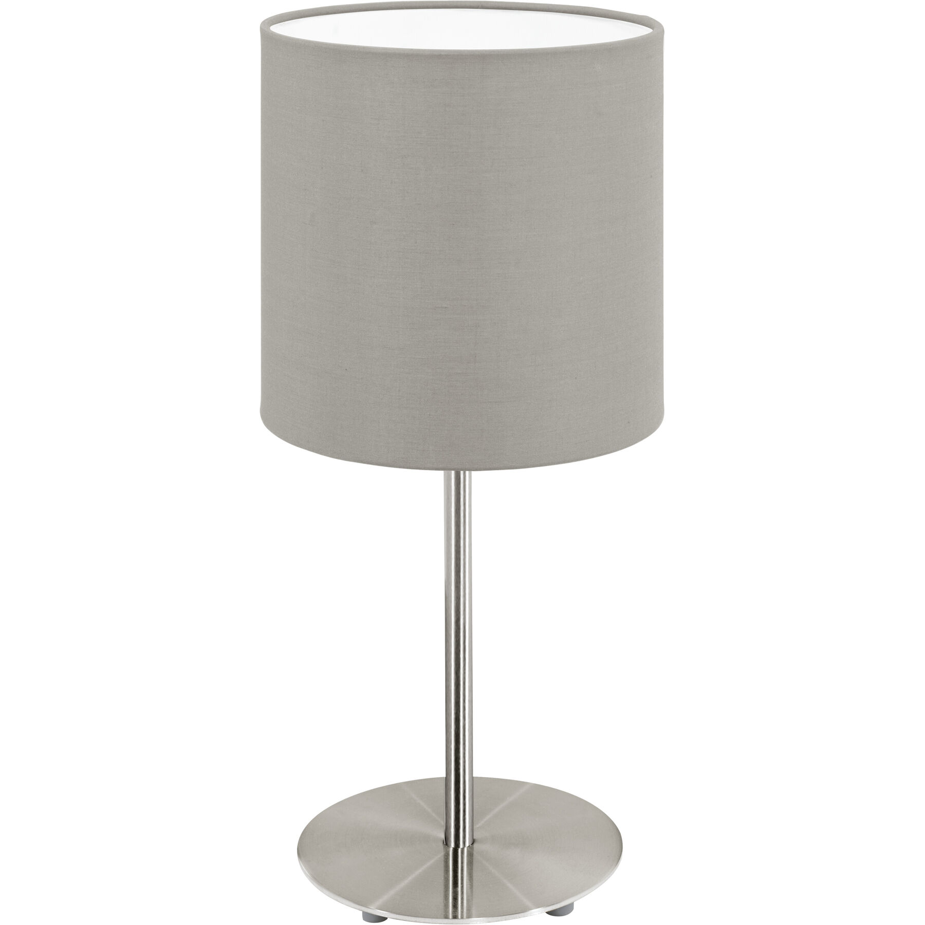 Eglo Tischlampe Pasteri Nickel matt Stahl H 27.5 cm
