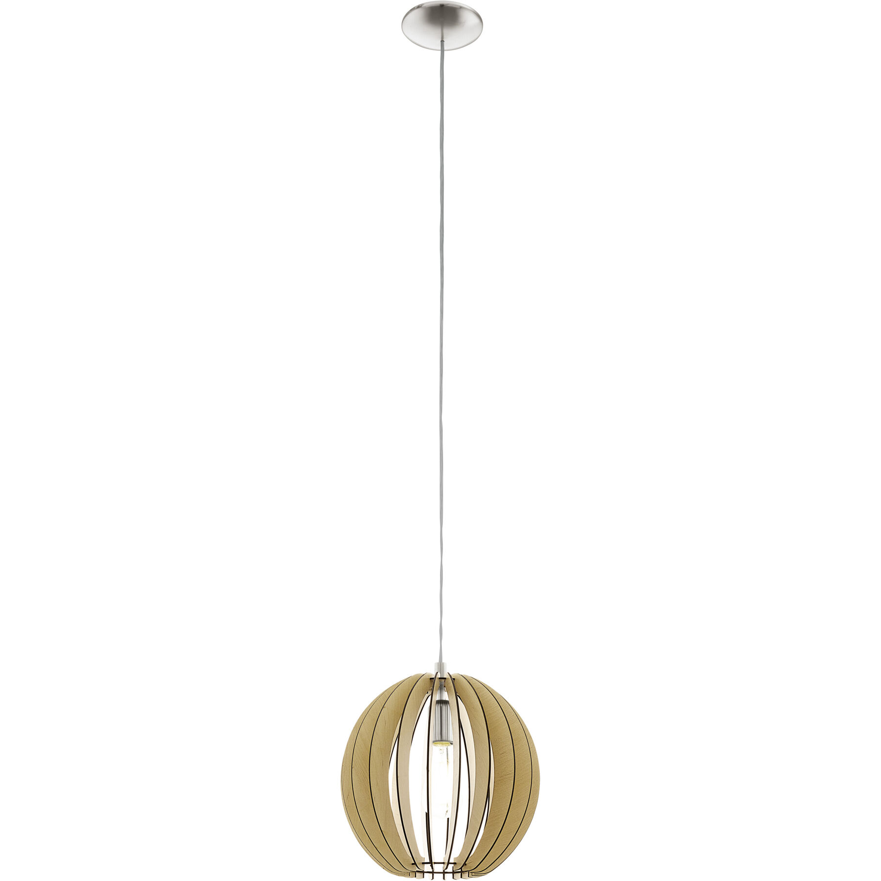 Eglo Pendellampe Cossano Nickel matt Stahl B 30 cm