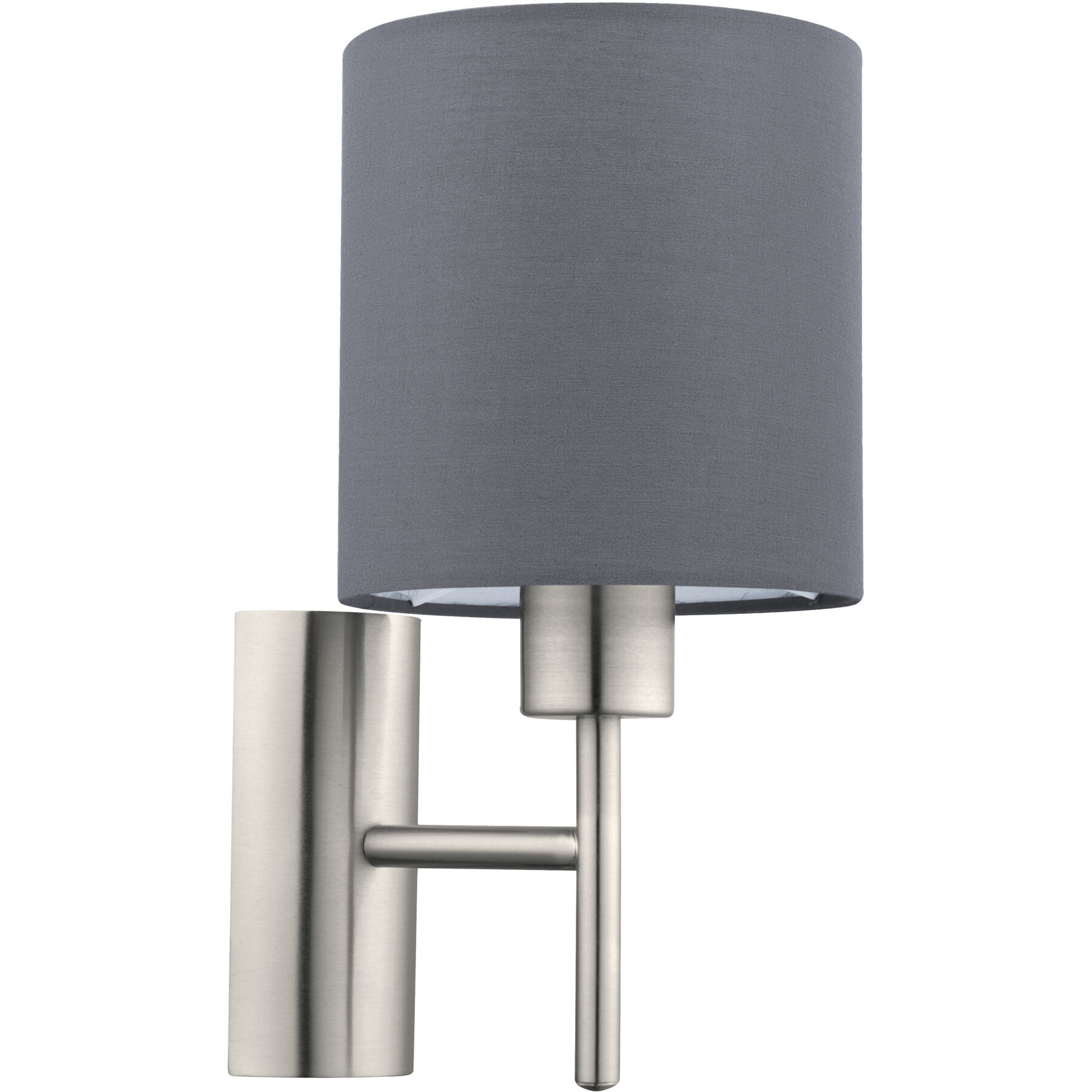 Eglo Wandlampe Pasteri Nickel matt Stahl B 19.5 cm
