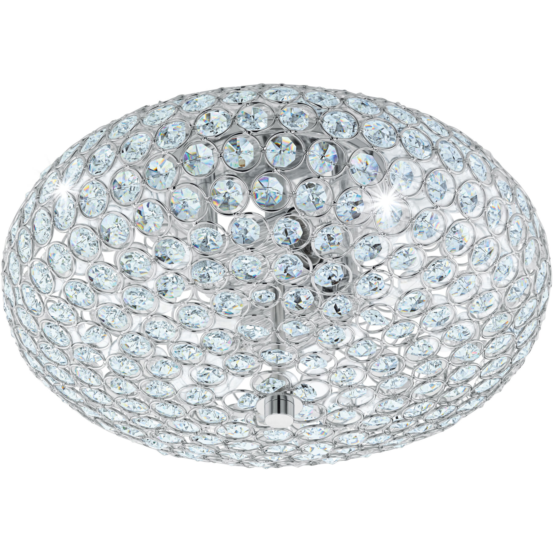Eglo Deckenlampe Clemente Chrom Stahl B 35 cm