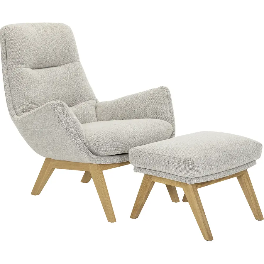 Komfortabler Sessel Halani Stoff Beige B 83 cm T 94 cm H 97 cm