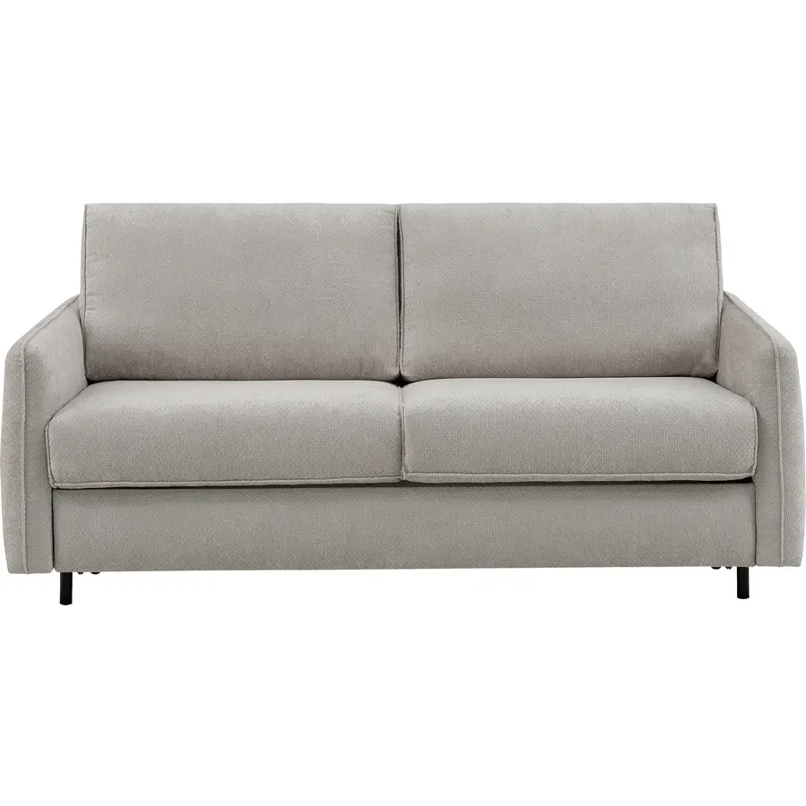 Bettsofa Storm Beige Polyester Stoff, Metall B 189 T 98 cm