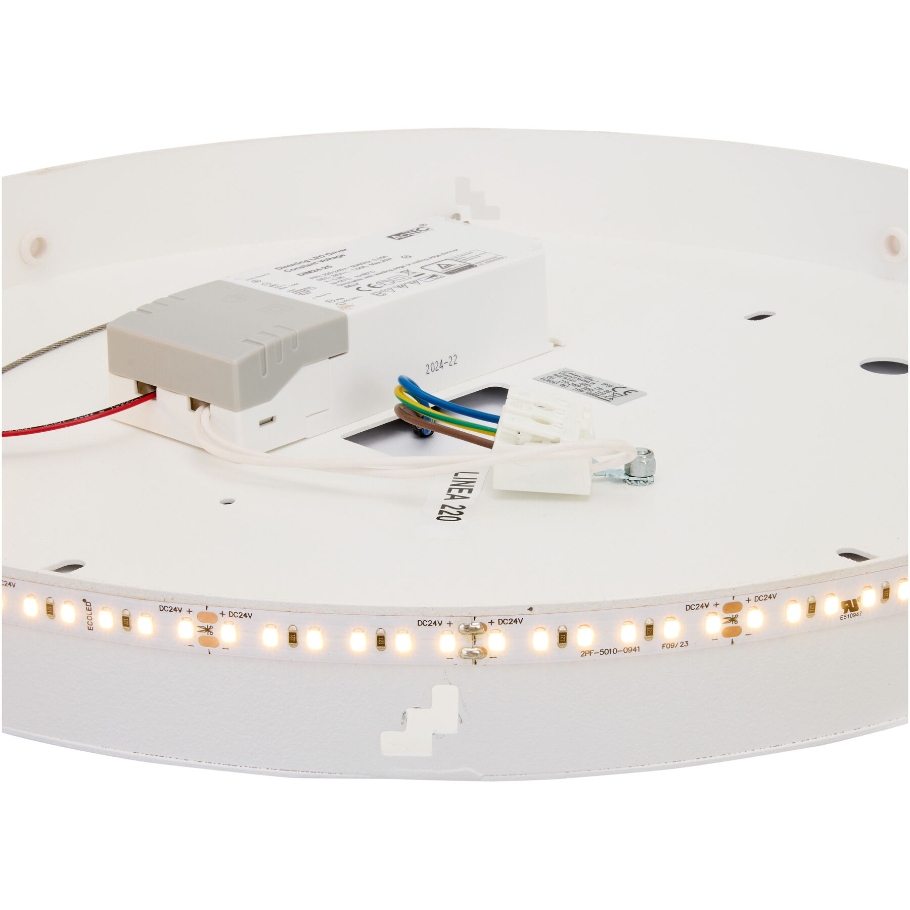 Basis Echoes Metall weiss D: 38.5cm, 19W LED - LED - Lichtfarbe: Warmweiss - LED Energiesparlampen