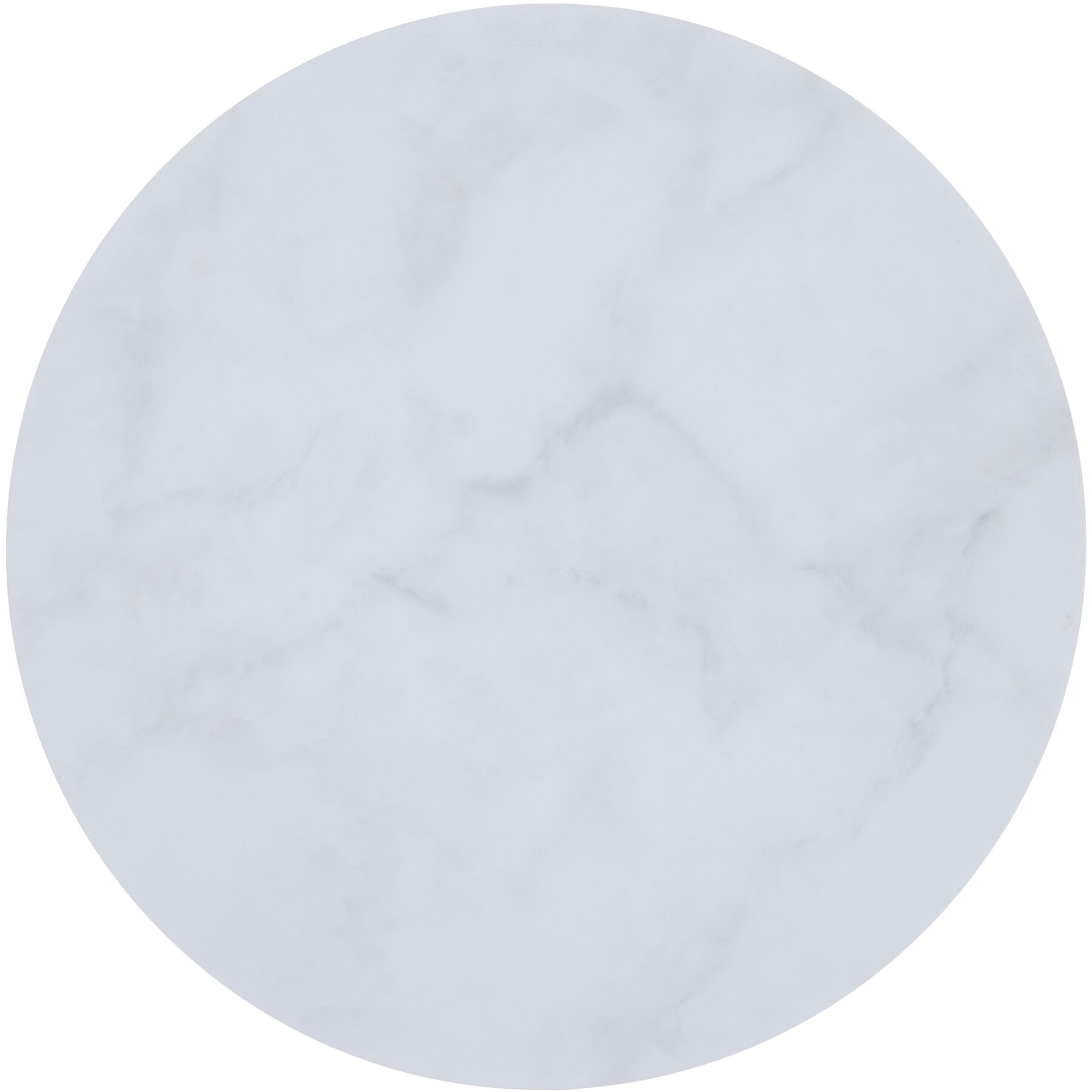 Abdeckung Echoes Metall Marmor weiss D: 37cm
