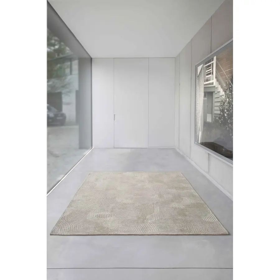 Teppich Coral beige Anderes Muster Polyester 240 x 340 cm