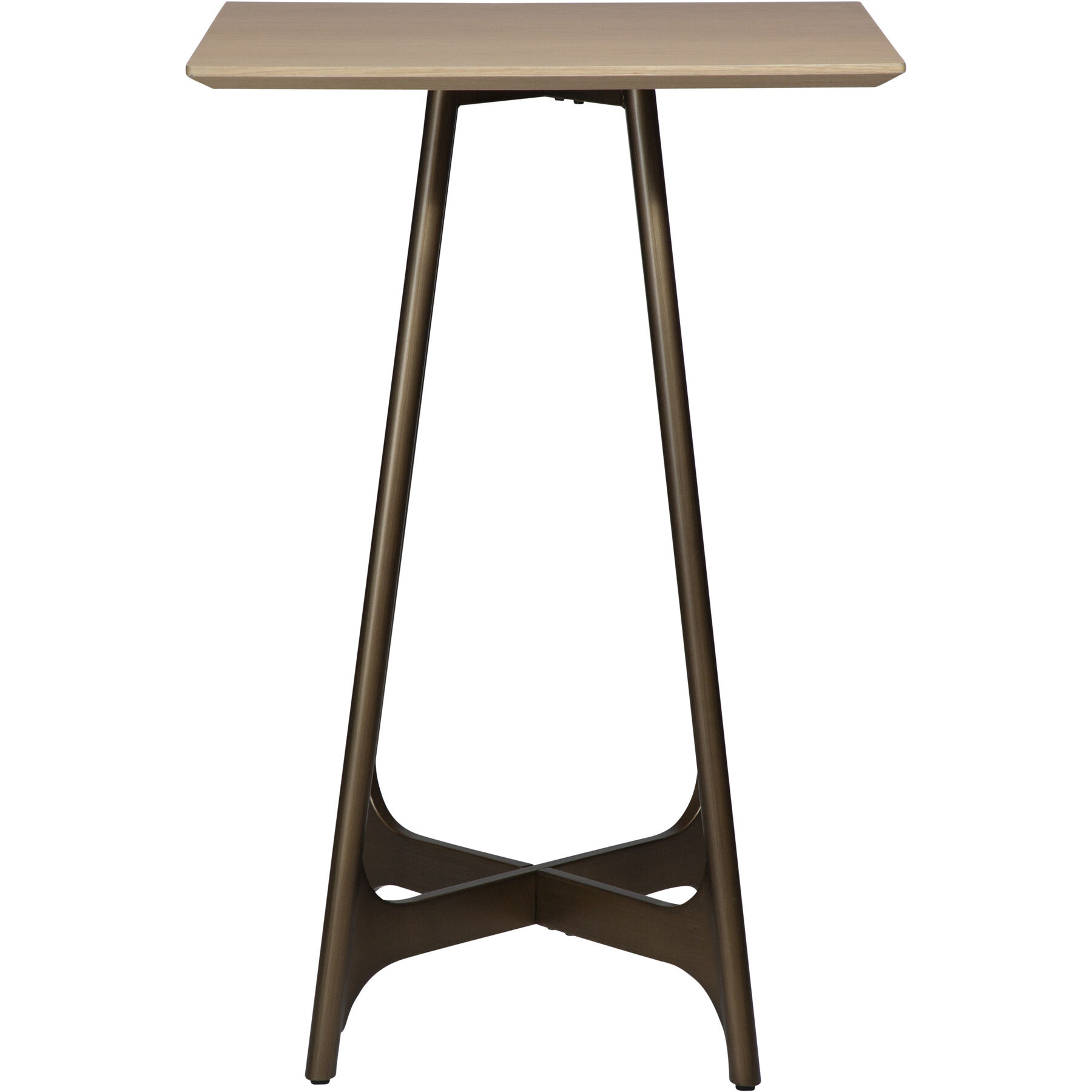 DAN-FORM Tisch Ooid Eiche Beige B 70 T 70 cm