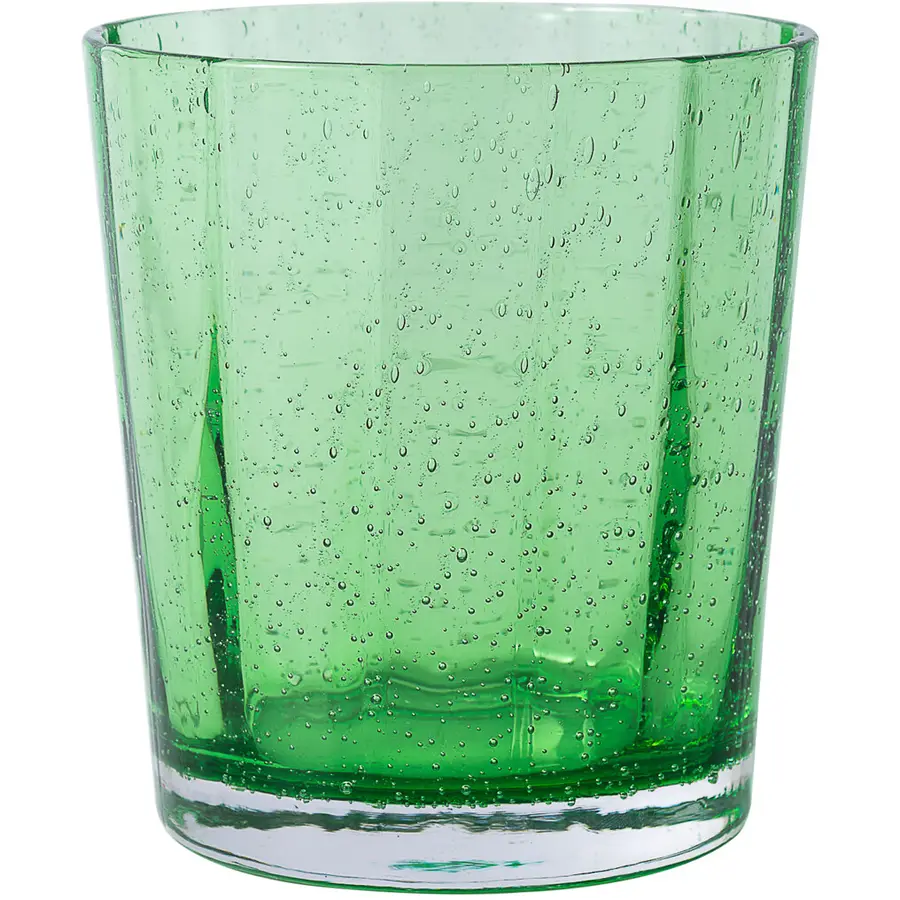 Trinkglas Bubble grün Glas H 8.3 cm 0.3 l