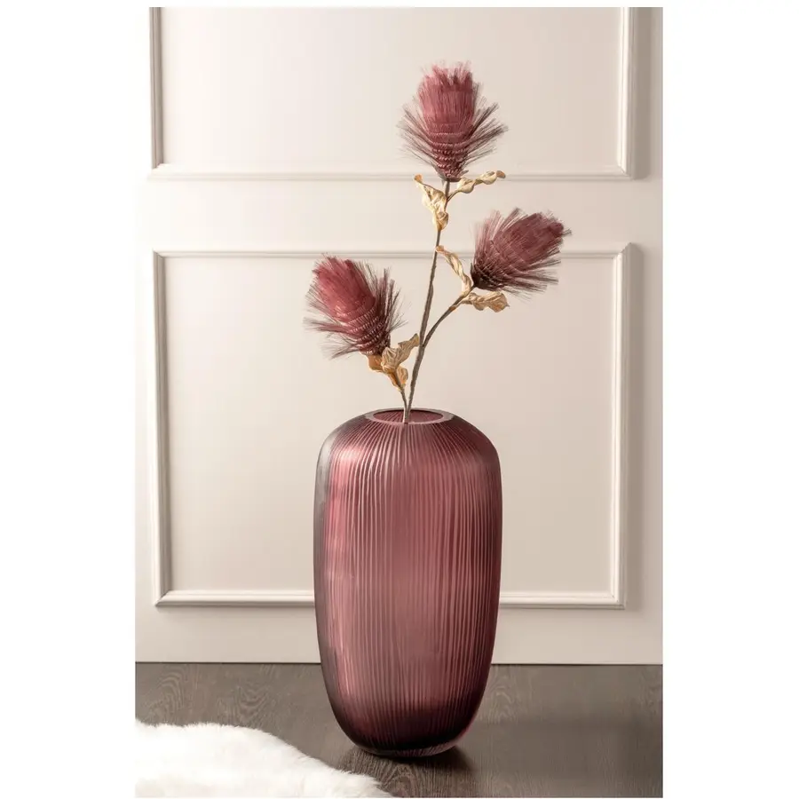 Vase Leonardo berry Glas D 27 H 52 cm