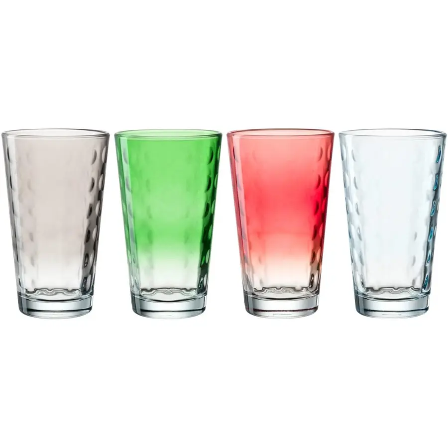 Trinkgläser-Set Leonardo gold/transparent Glas H 16 cm 0.54 l 4 Stk