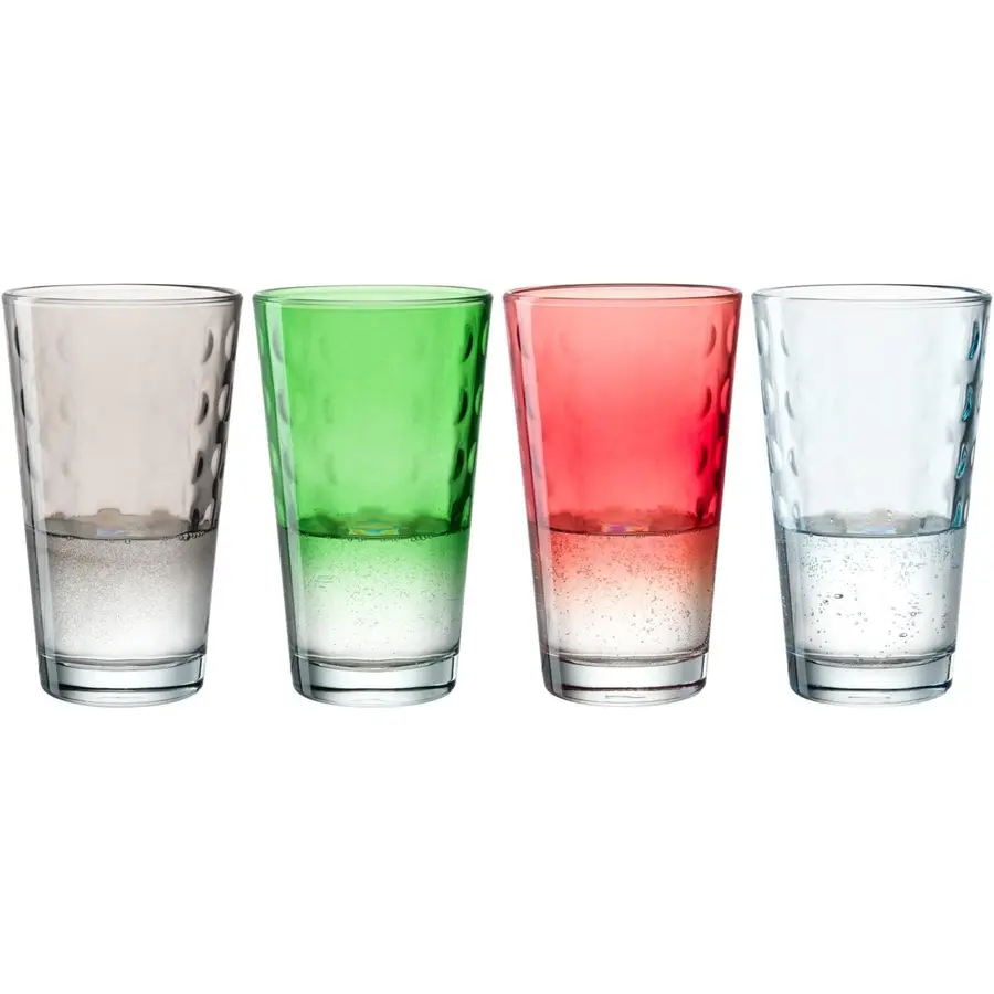 Trinkgläser-Set Leonardo gold/transparent Glas H 16 cm 0.54 l 4 Stk