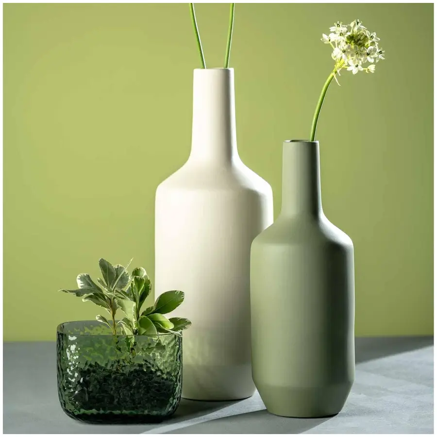 Vase Leonardo Crème Keramik D 18 H 50 cm