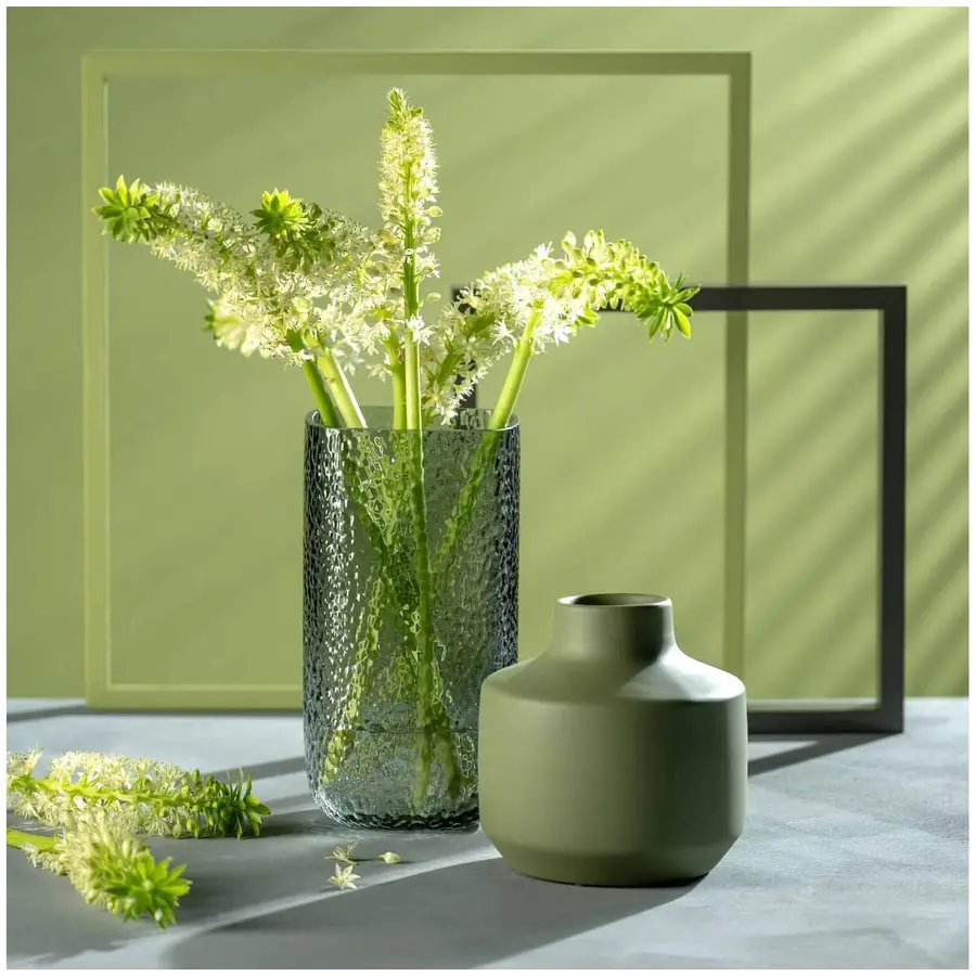 Vase Leonardo Grau Glas H 29 cm