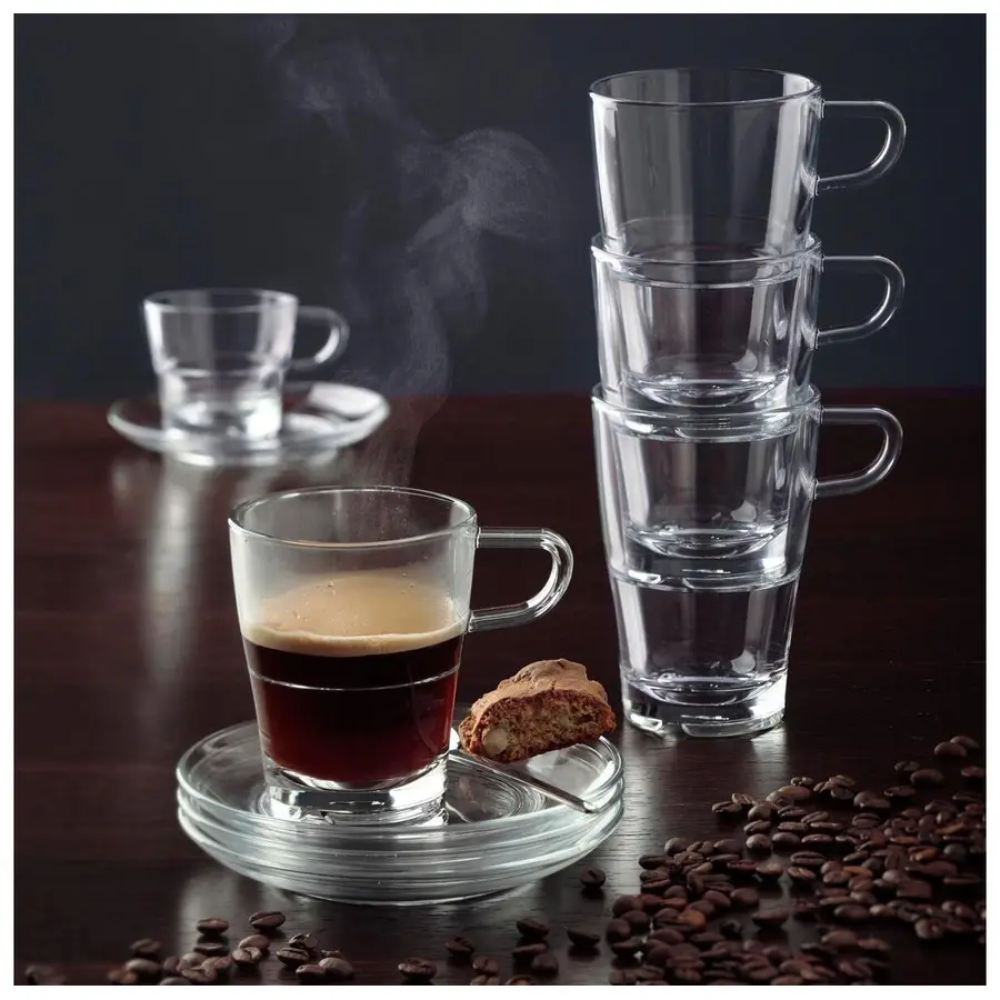 Espressotassen-Set Leonardo transparent Glas H 6 cm 0.07 l