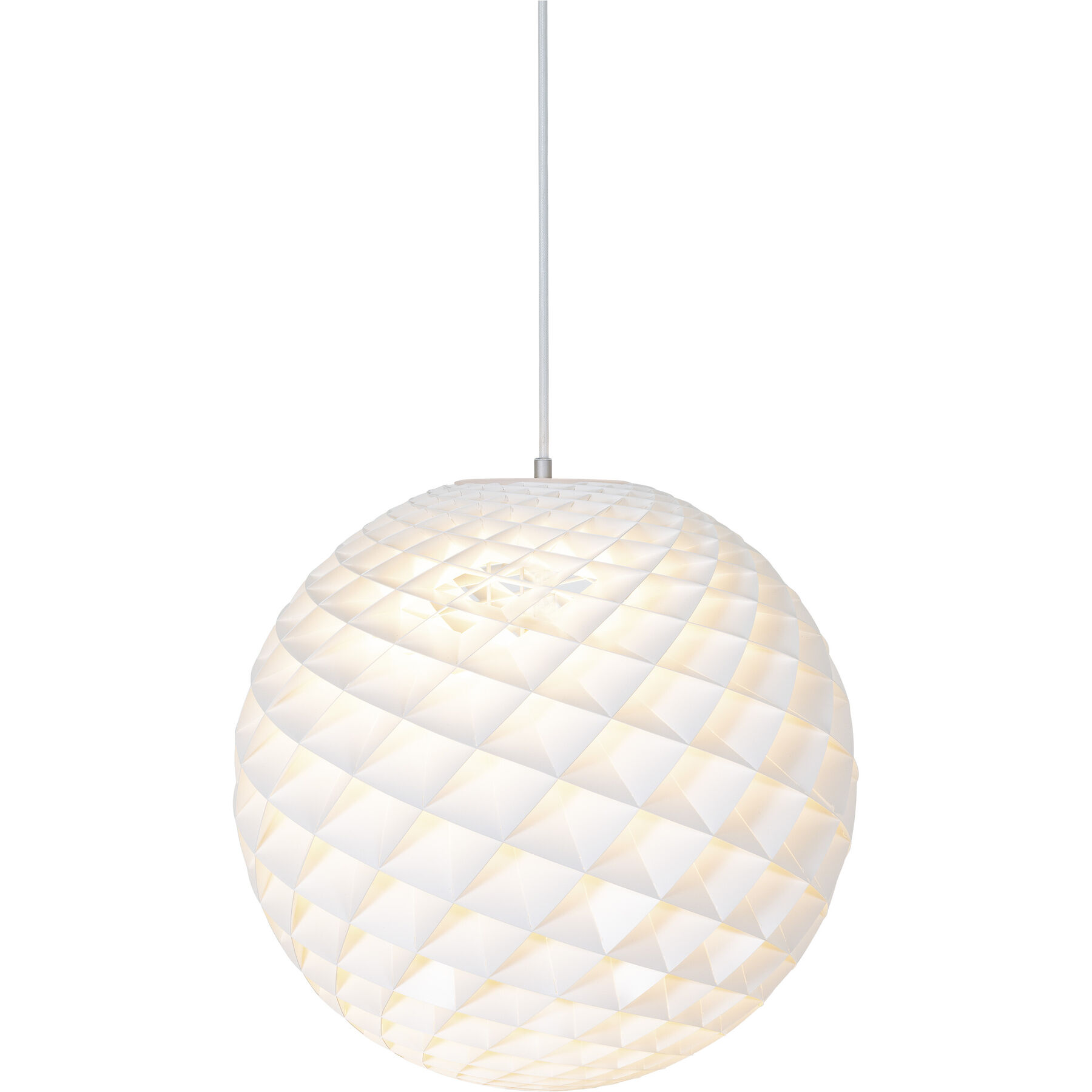 Louis poulsen Pendellampe Patera weiss Kunststoff B 45 cm