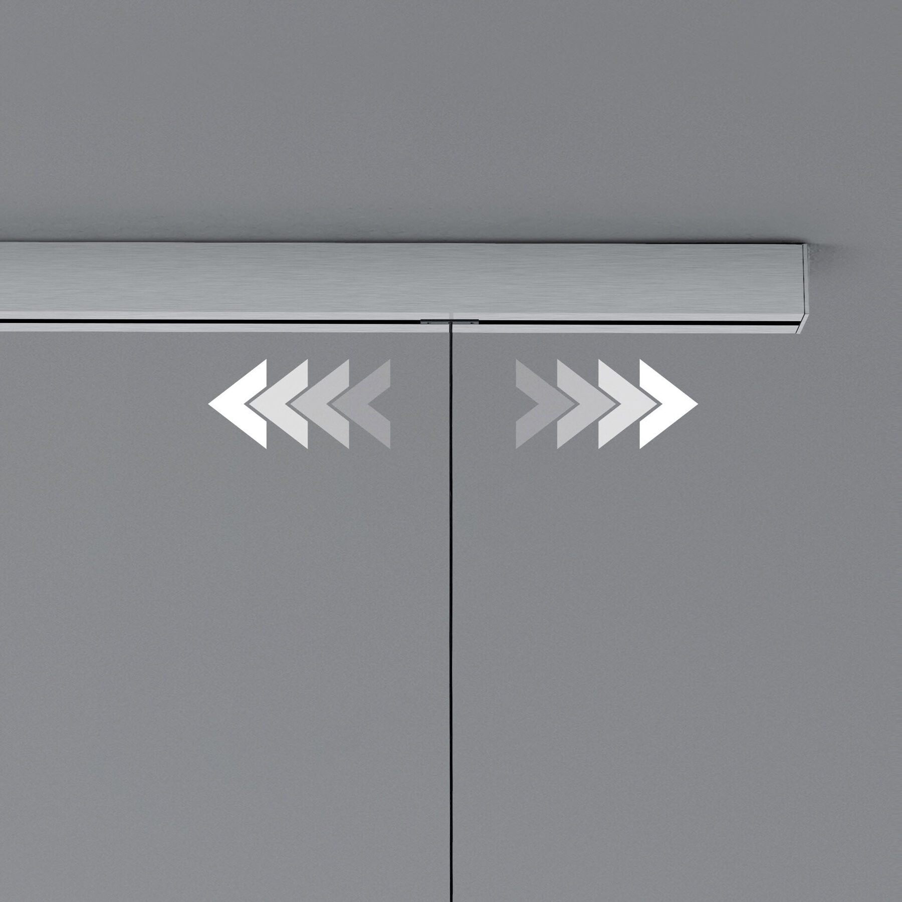 Bankamp Schiene Strada Pro Schiene Aluminium matt Aluminium B 200 cm