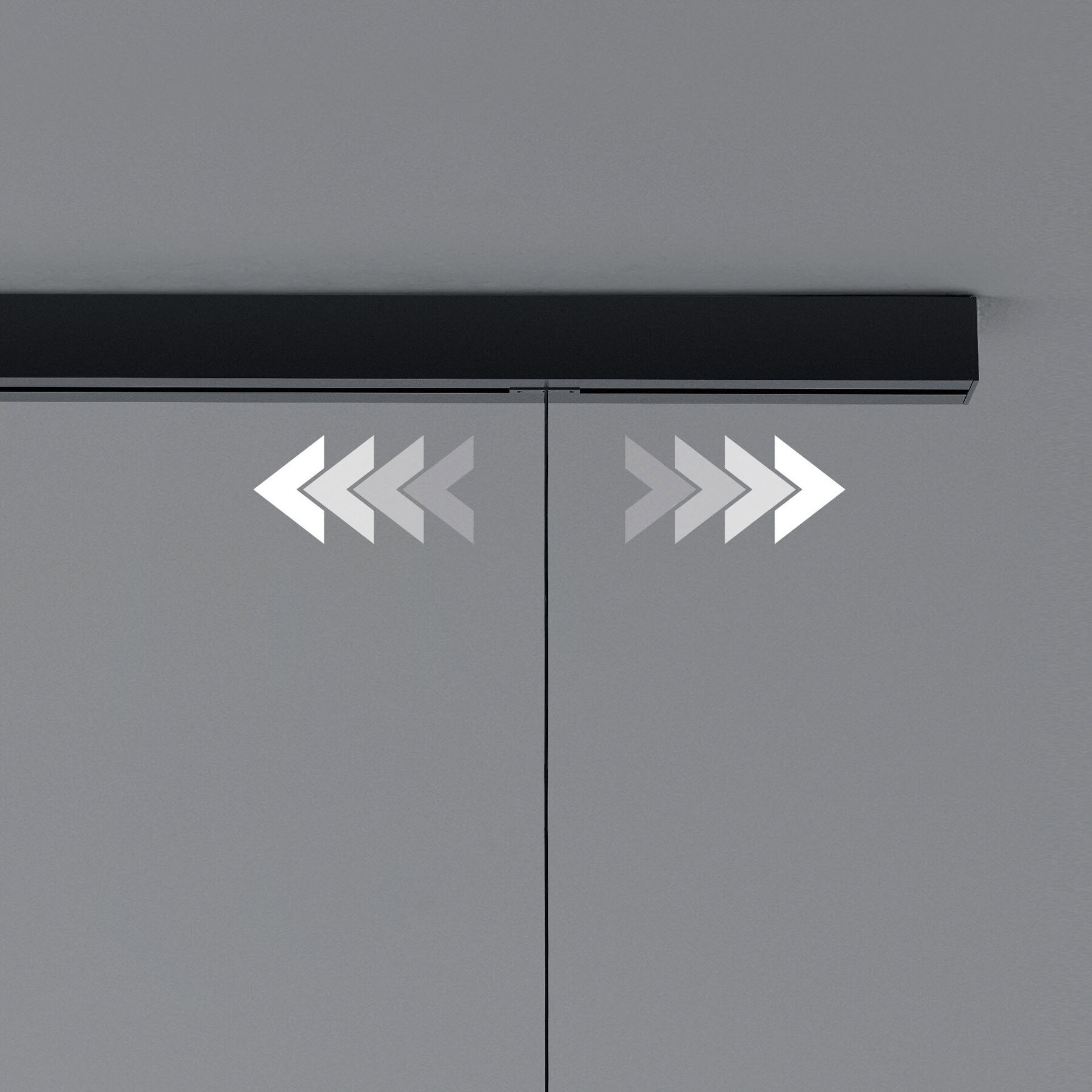 Bankamp Schiene Strada Pro Schiene schwarz Aluminium B 150 cm