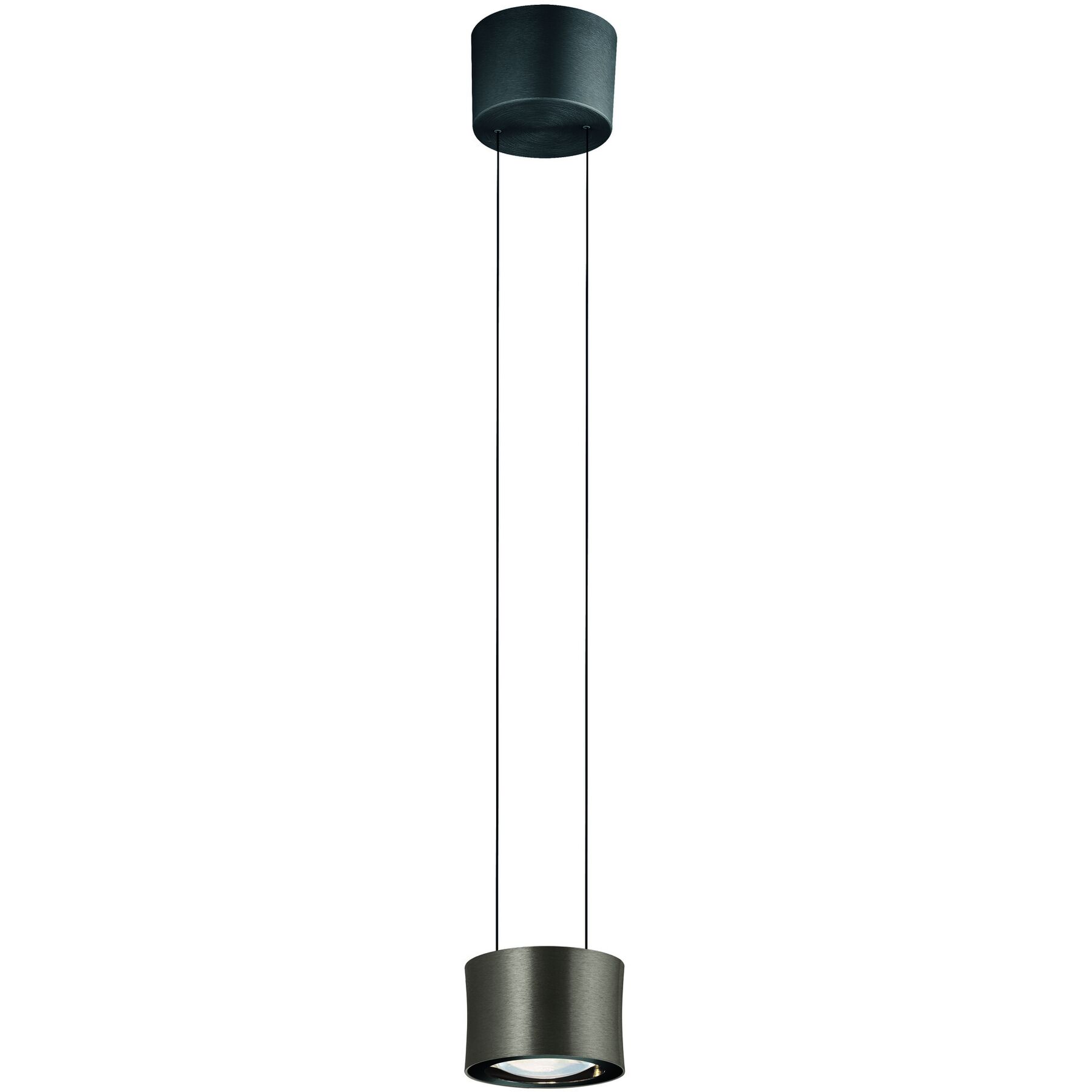 Bankamp Designer-Pendellampe Impulse Bronze Glas/Stahl/Aluminium 1240 lm Dimmbar B 68 cm - LED - Lichtfarbe: Extra warmweiss - LED Energiesparlampen