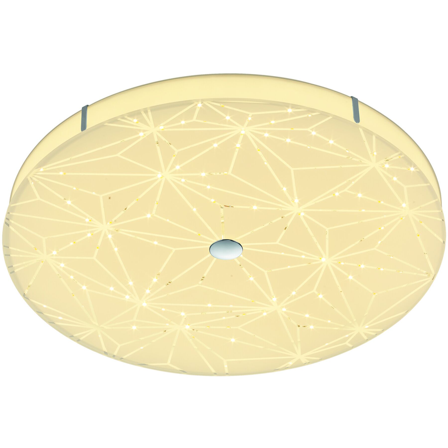 Bankamp Designer-Deckenlampe Mandala weiss Aluminium/Eisen/Glas 4400 lm Dimmbar - LED - Lichtfarbe: Extra warmweiss - LED Energiesparlampen