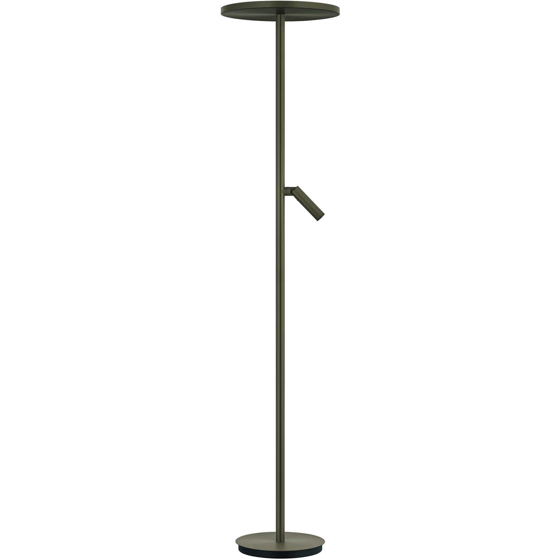 Bankamp Designer-Stehlampe Sky bronze Aluminium/Eisen/Acryl 12620 lm Dimmbar H 190 cm - LED - Lichtfarbe: Extra warmweiss - LED Energiesparlampen