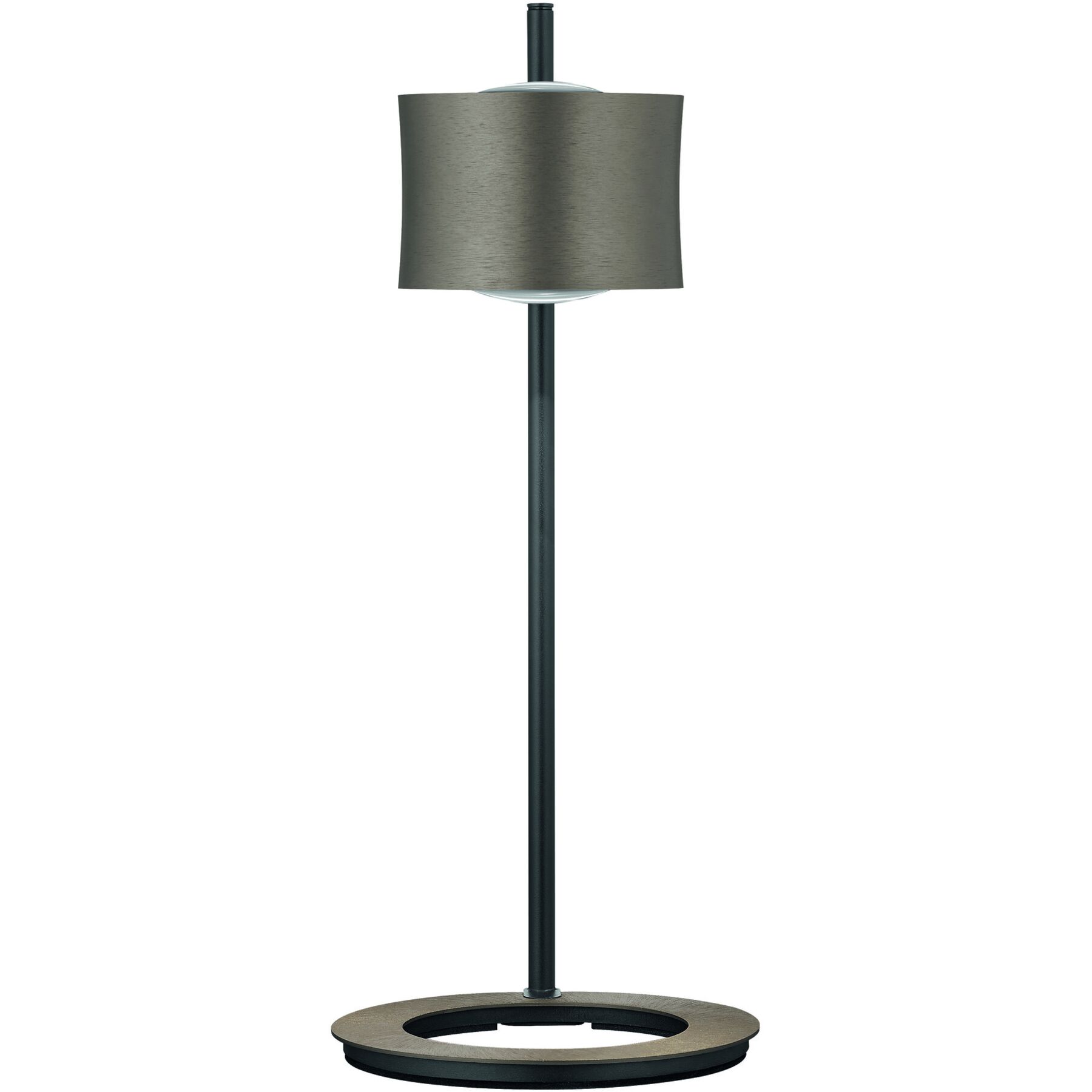 Designer-Tischlampe Bankamp Impulse bronze dimmbar H 44 cm - LED - Lichtfarbe: Extra warmweiss - Material: Aluminium/Eisen/Glas- LED Energiesparlampe