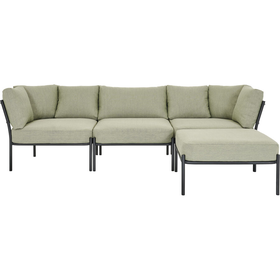 Gartenlounge Viano grün Stahl B 235 T 160 cm