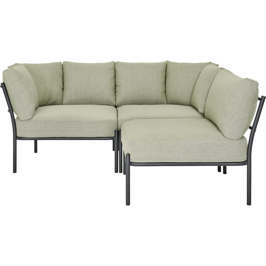 Gartenlounge Viano grün Stahl 2 B 160 T 160 cm