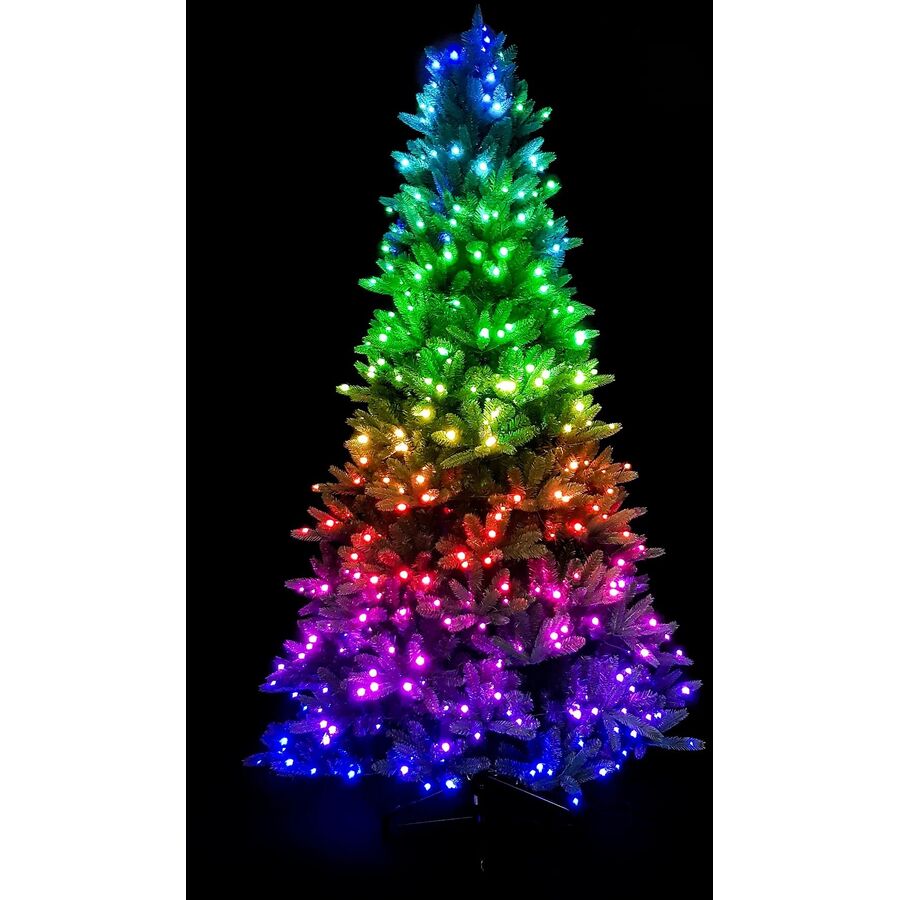 Albero di Natale Twinkly Verde 210 cm - Colore: verde scuro - Albero di Natale
