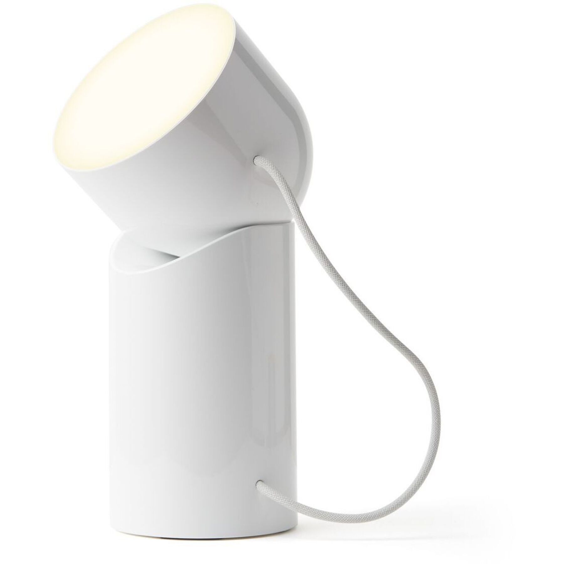 Lexon Tischlampe Orbe Weiss Kunststoff H 21.8 cm 100 lm - LED - Lichtfarbe: Warmweiss - Kaltes Tagesweiss- LED Energiesparlampe