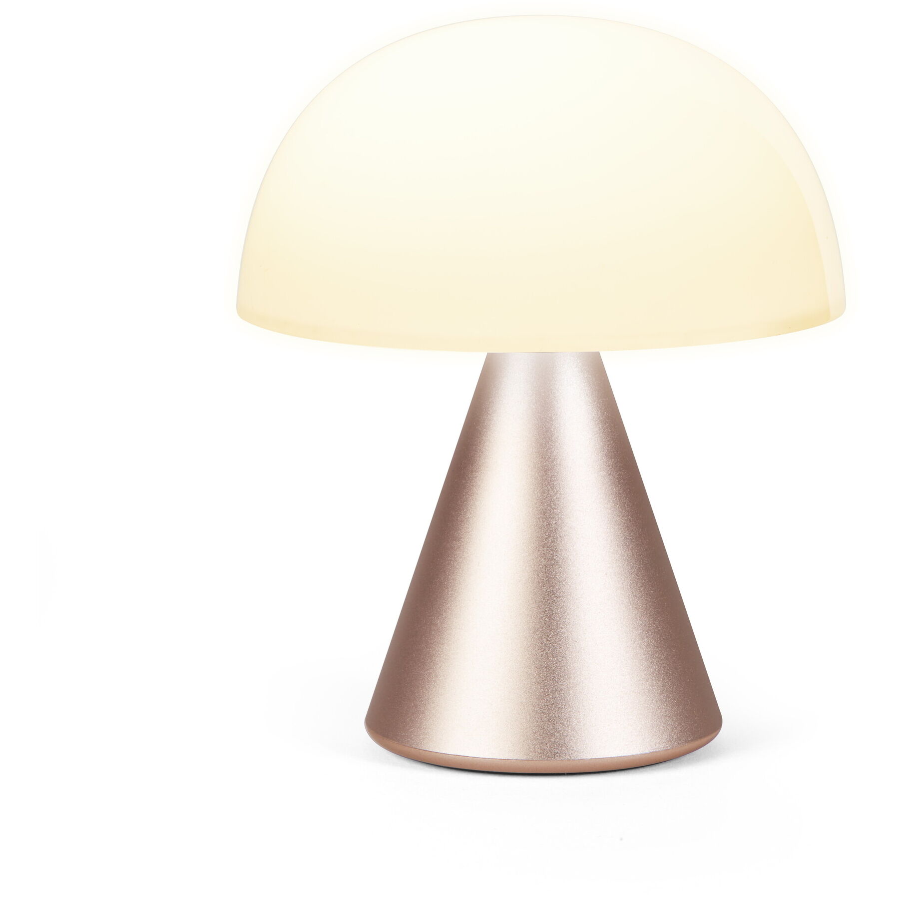 Lexon Tischlampe Mina Weiss/Gold Kunststoff/Metall H 10.2 cm 40 lm - LED - Lichtfarbe: Warmweiss - Kaltes Tagesweiss - LED Energiesparlampen