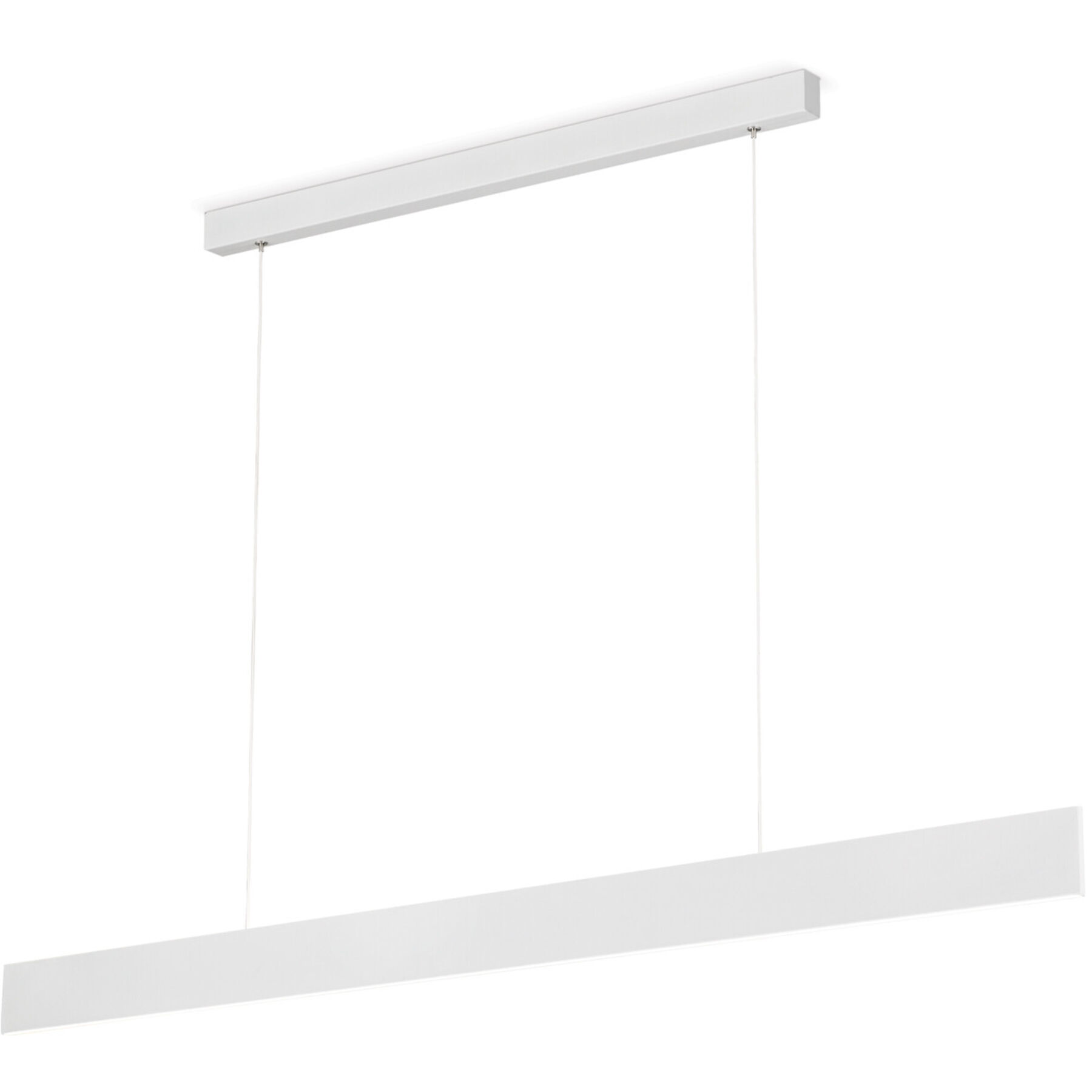 Pendellampe Gideon weiss Stahl B 3.6 cm - Lichtfarbe: Warmweiss