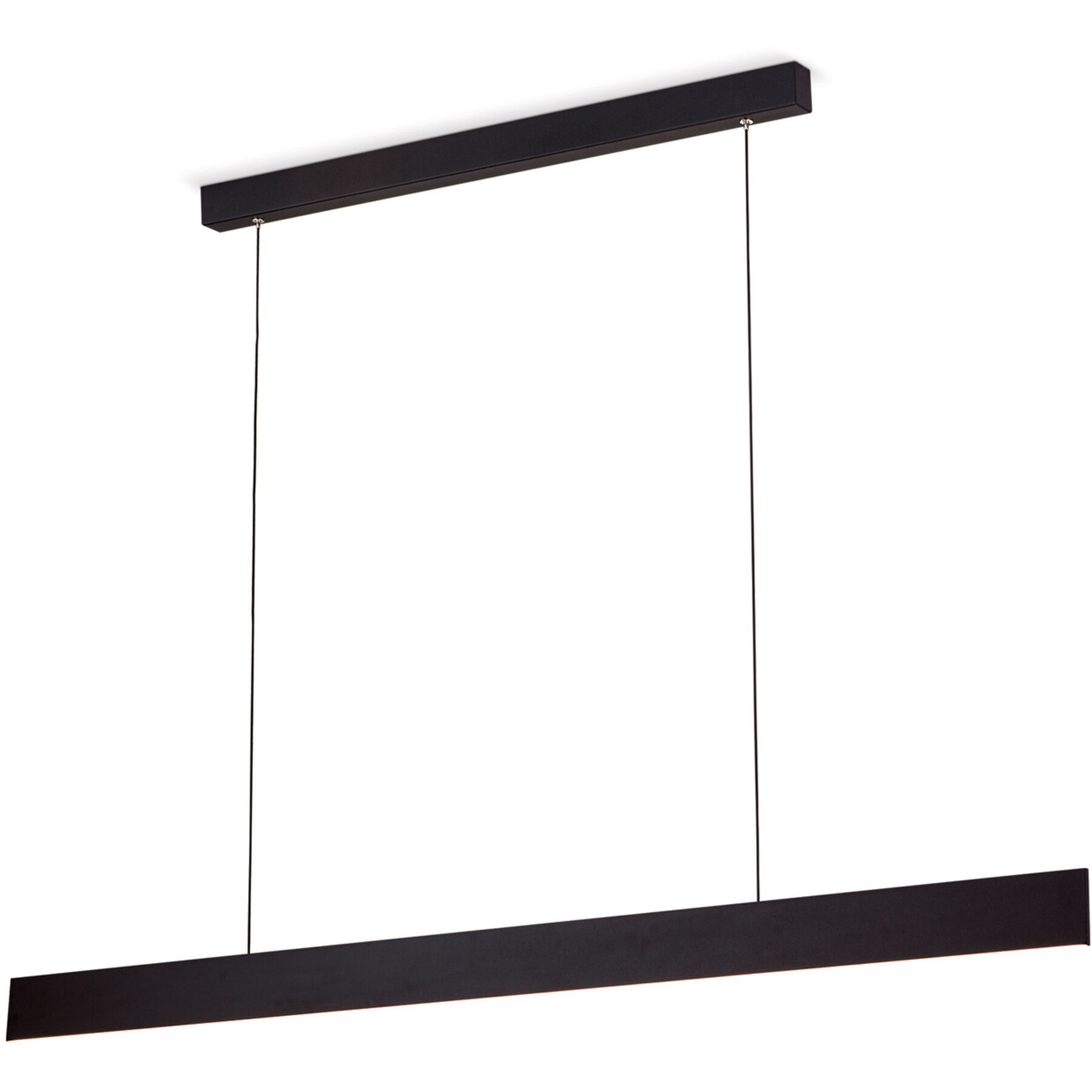 Pendellampe Gideon schwarz Stahl B 3.6 cm - Lichtfarbe: Warmweiss
