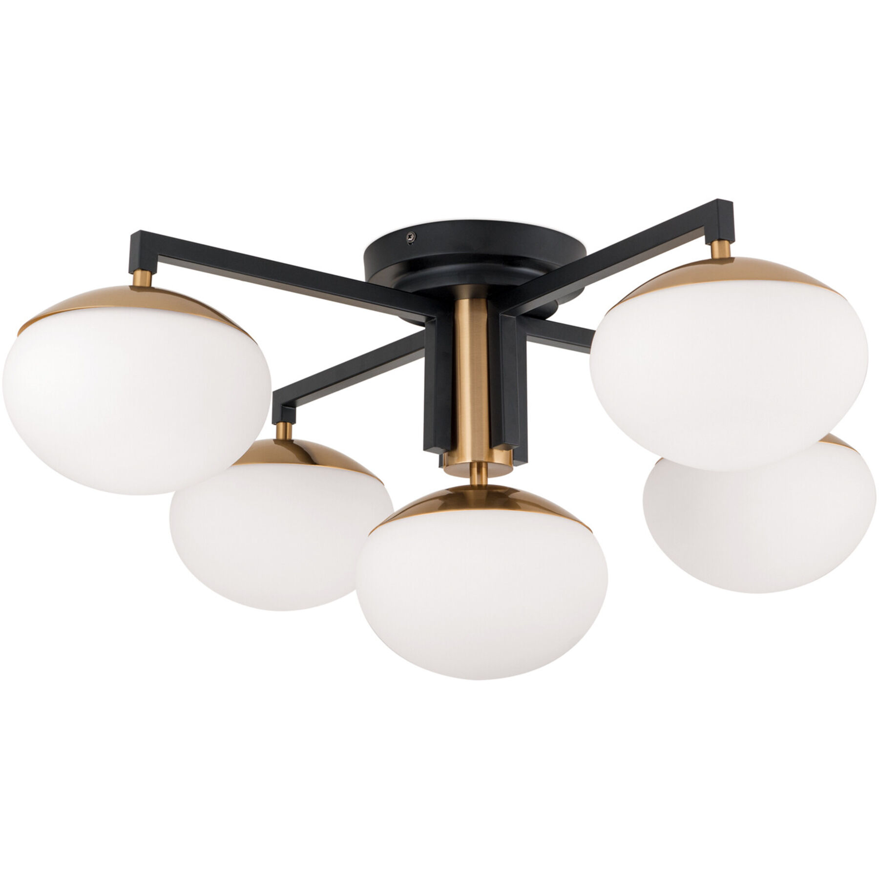 Deckenlampe Josephine schwarz-gold Stahl Dimmbar