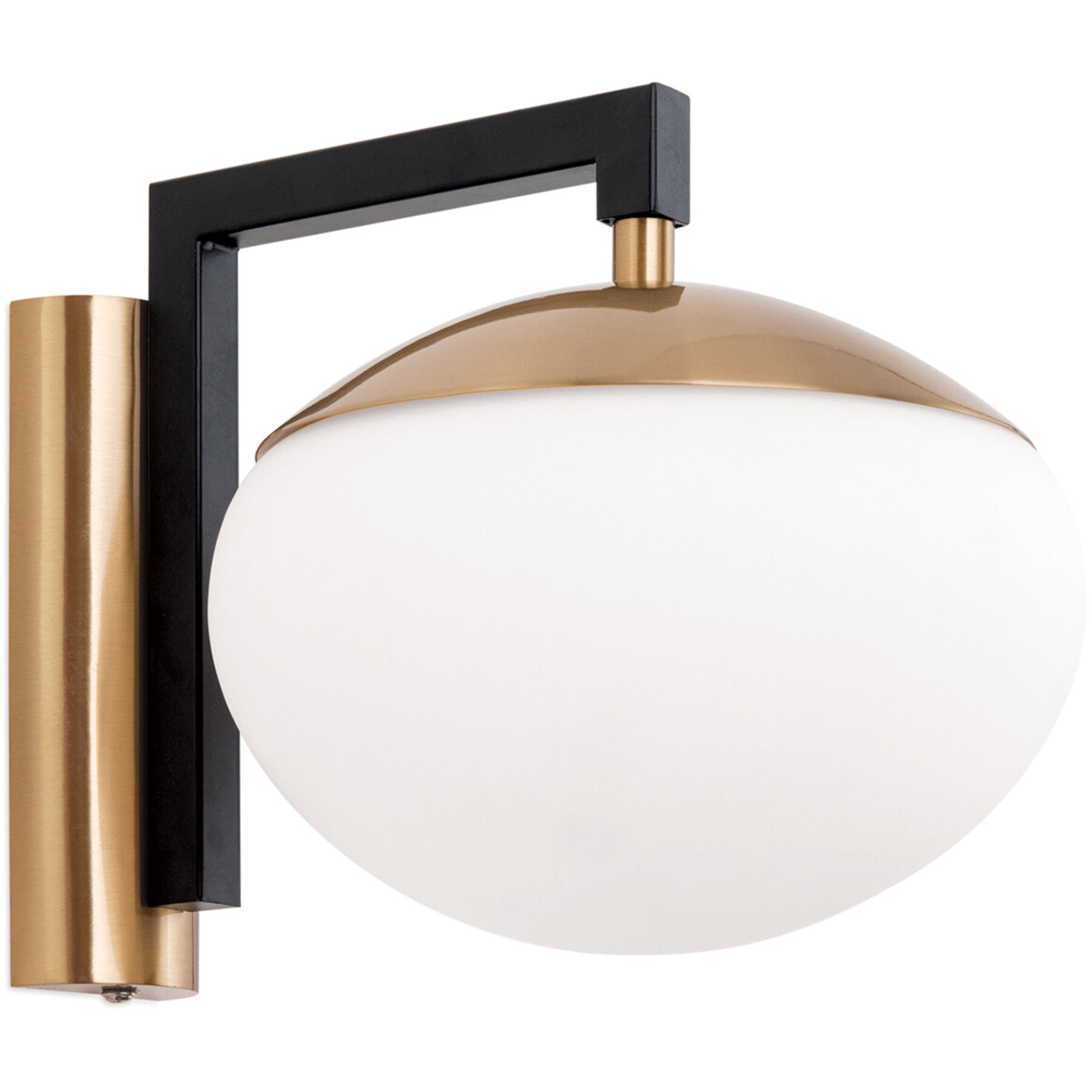 Wandlampe Josephine schwarz-gold Stahl Dimmbar
