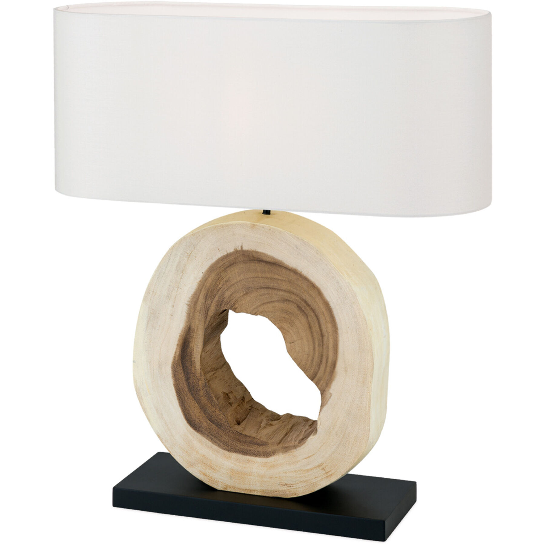 Tischlampe Nathan natur Holz H 63 cm