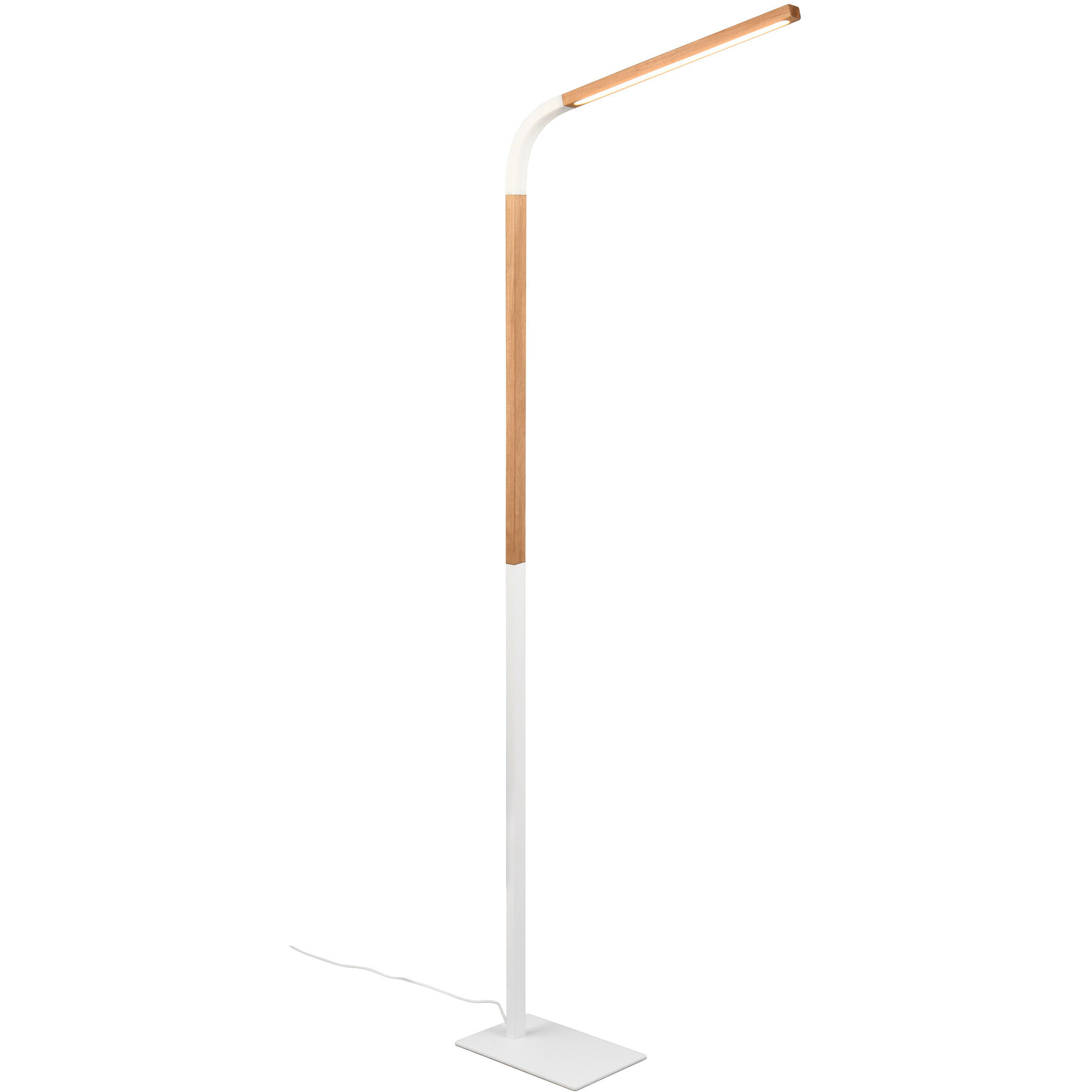 Stehlampe Sirron weiss matt Metall 1400 lm Dimmbar H 169.5 cm - LED - LED Energiesparlampen